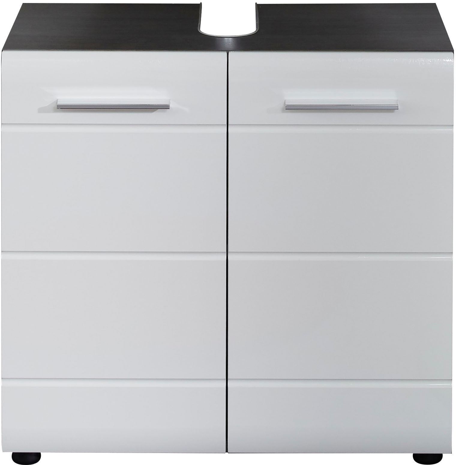 welltime Waschbeckenunterschrank »Sovana« Waschbeckenunterschrank mit 2 Türen - (B/T/H) 60/31/57 cm
