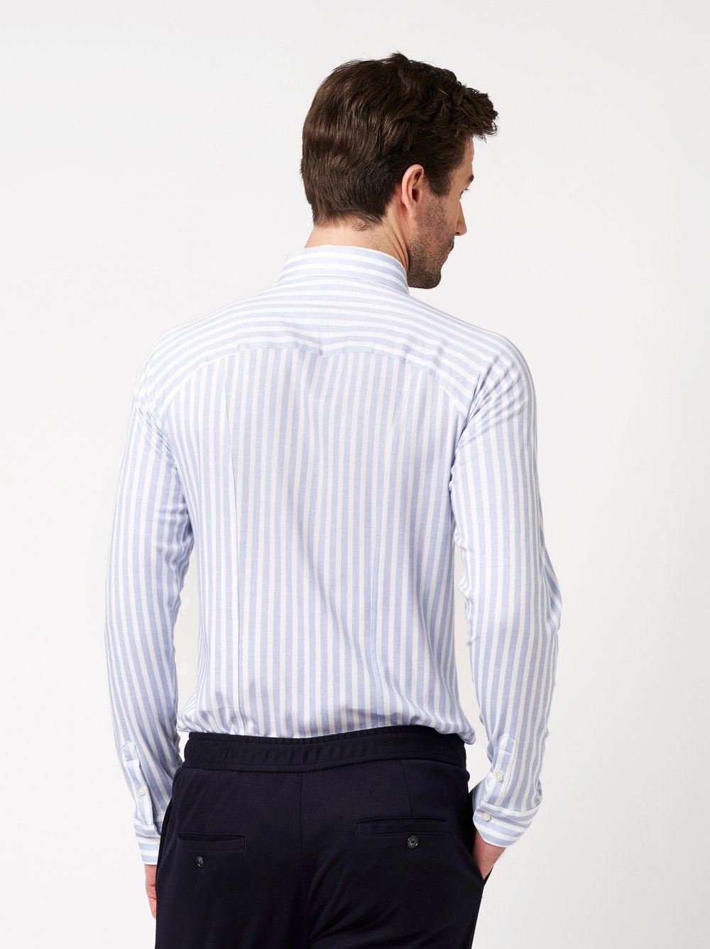 DESOTO Langarmhemd »Casual Kent 1/1« Businesshemd, Kentkragen, Jersey, schmale Form