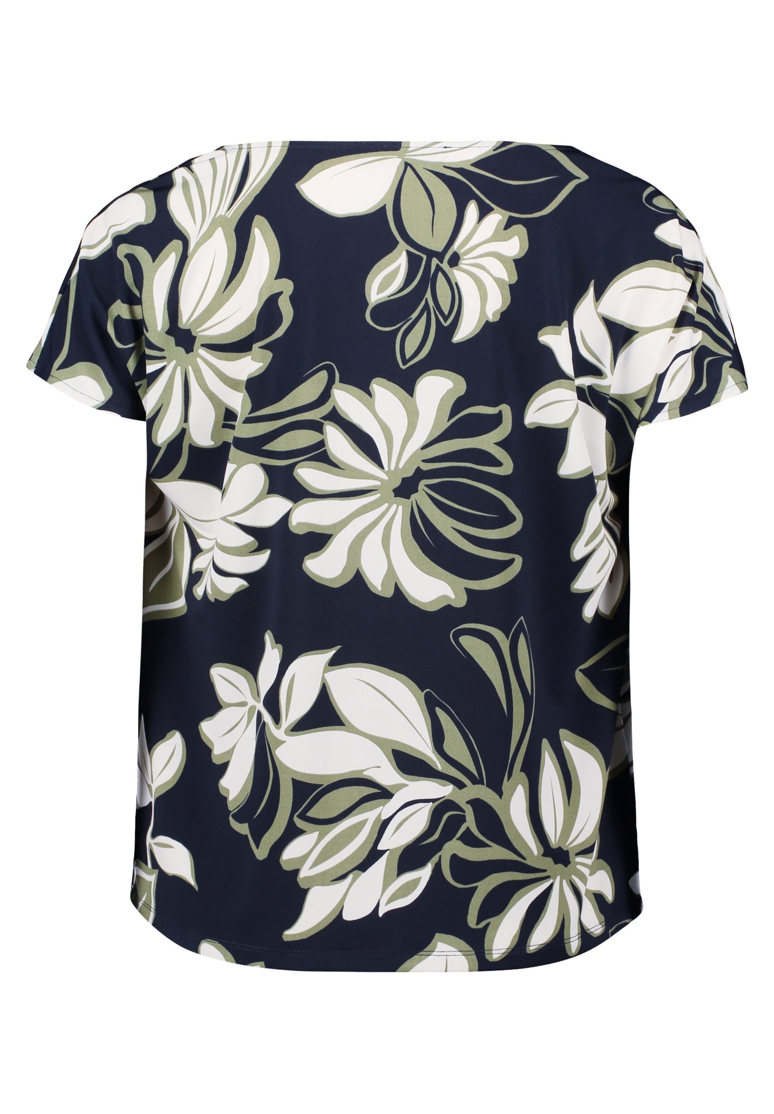 Betty Barclay Kurzarmshirt »Printshirt mit Wasserfallausschnitt«