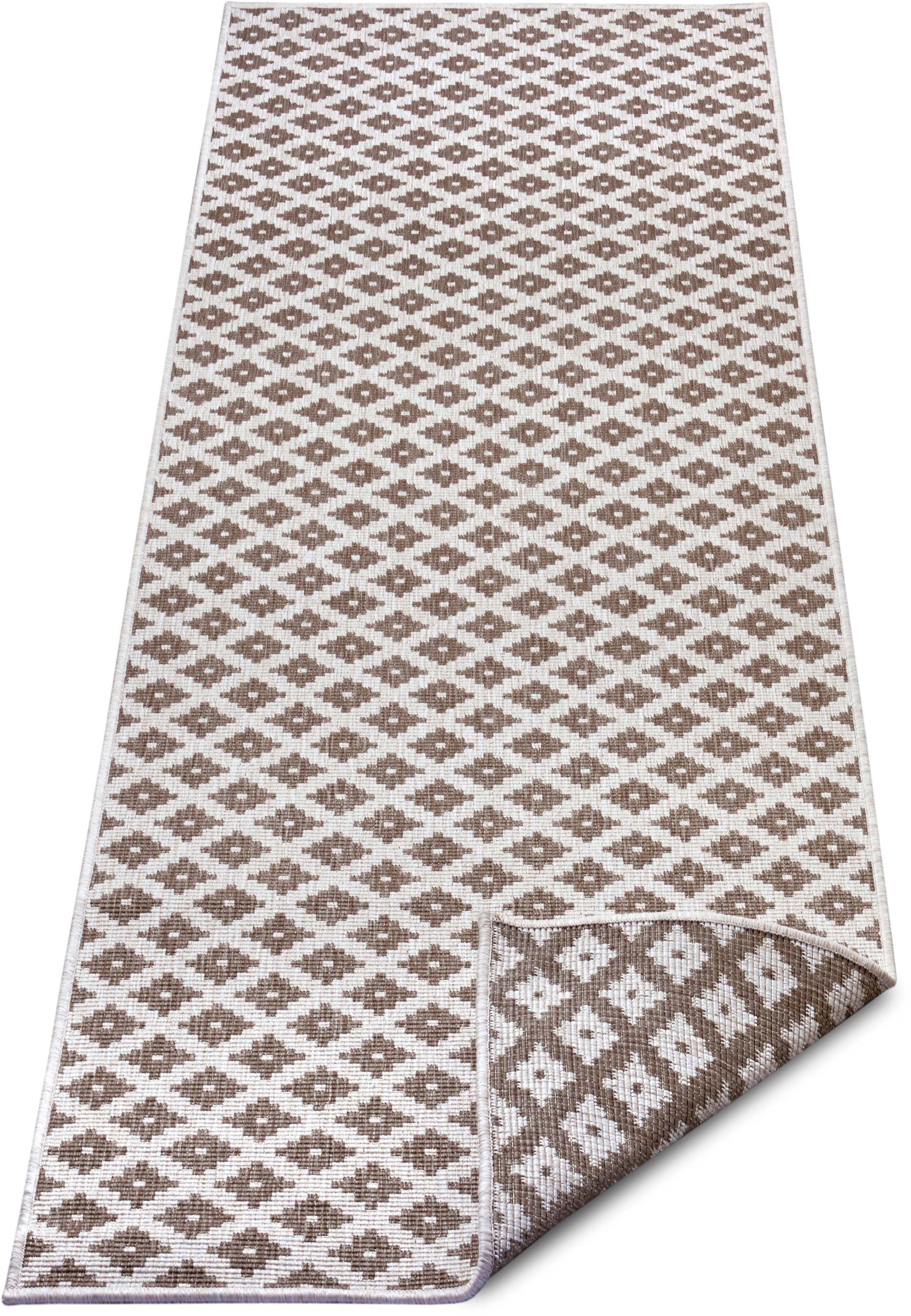 NORTHRUGS Teppich »Nizza Wendeteppich«, rechteckig, 5 mm Höhe, In-& Outdoor, Wetterfest, Balkon, Läufer, Wohnzimmer, Wasserfest