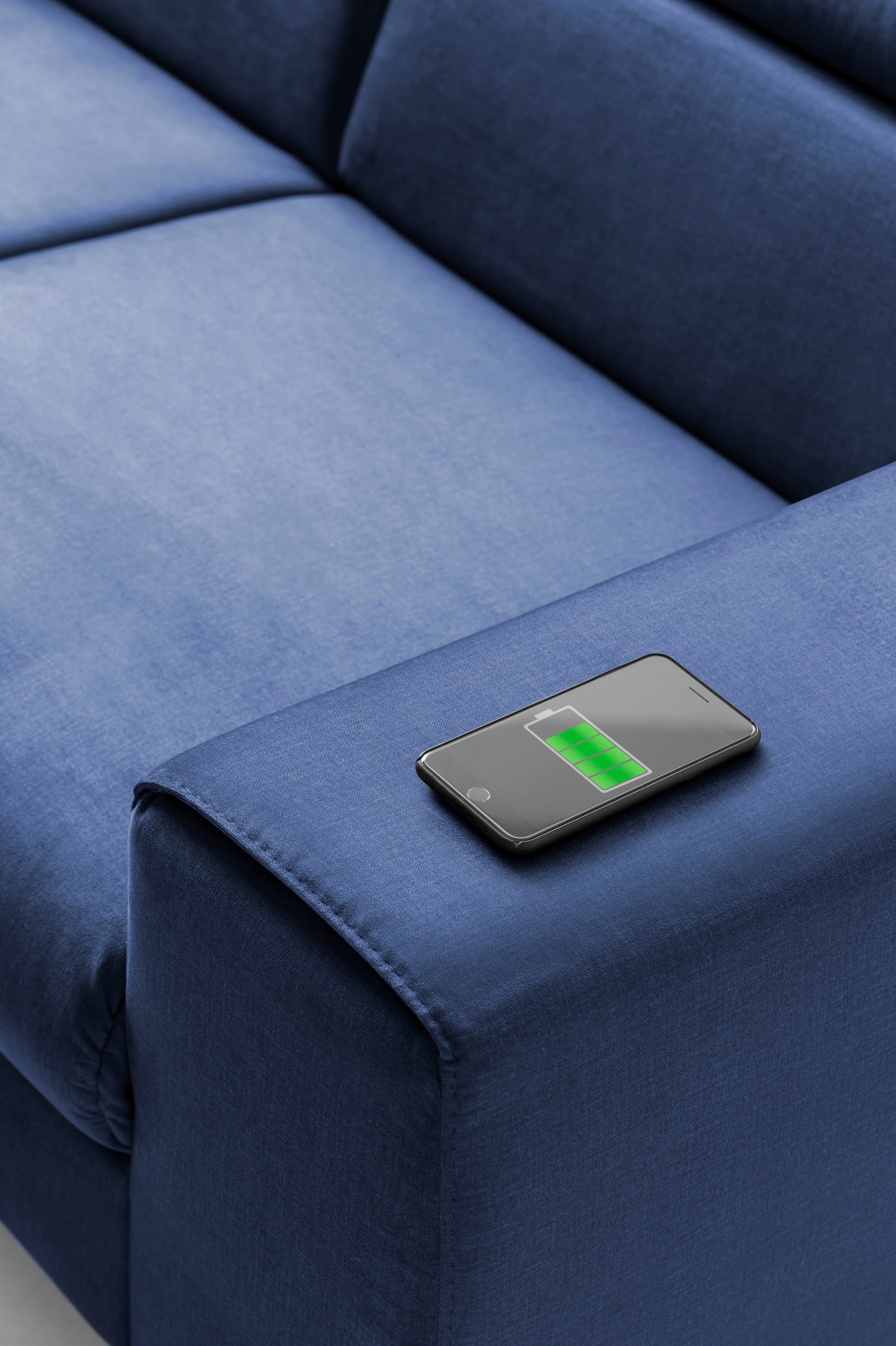 COTTA Polstergarnitur »Morven L-Form«, (Set), Set bestehend aus: Ecksofa mit Kopfteilverstellung & Hocker