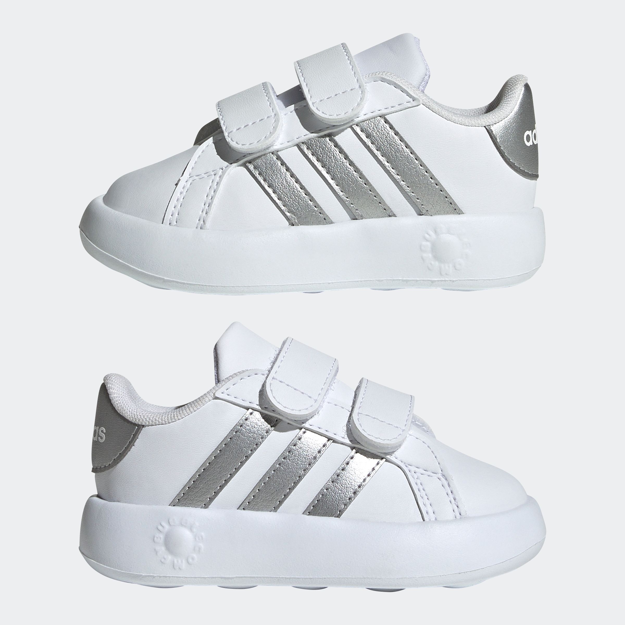 adidas Sportswear Klettschuh »GRAND COURT 2.0 KIDS«, Design auf den Spuren des adidas Superstar, für Kinder