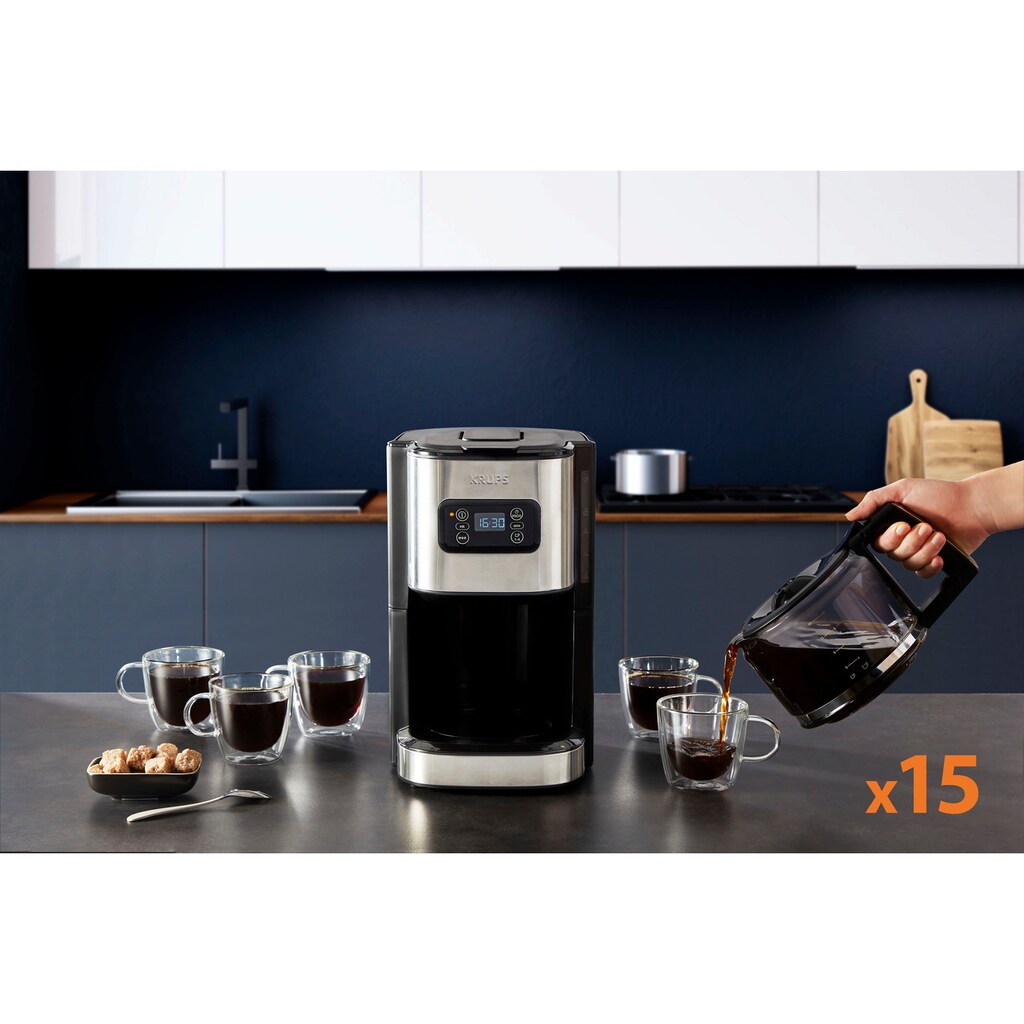 Krups Filterkaffeemaschine »KM480D Excellence«, 1,25 l Kaffeekanne, 1x4