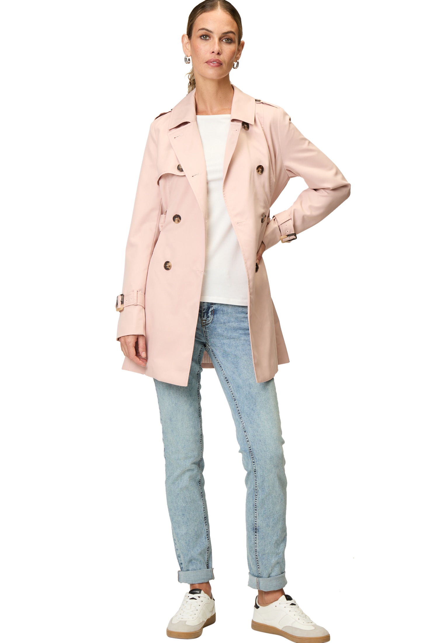 Zero Trenchcoat »Trenchcoat mit Bindegürtel«