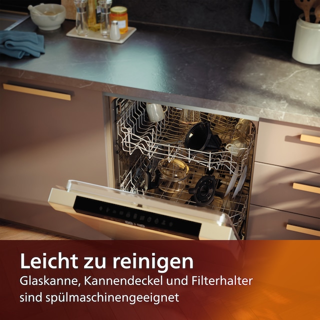Philips Kaffeemaschine mit Mahlwerk »HD7888/01 All-in-1 Brew«,  Papierfilter, 1x4, mit Smart Dosierung und Kaffeebohnenbehälter mit 3  Jahren XXL Garantie
