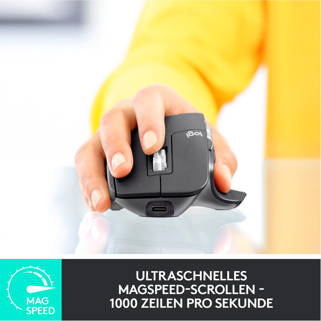 Logitech Maus »MX Master 3 Advanced«, Funk