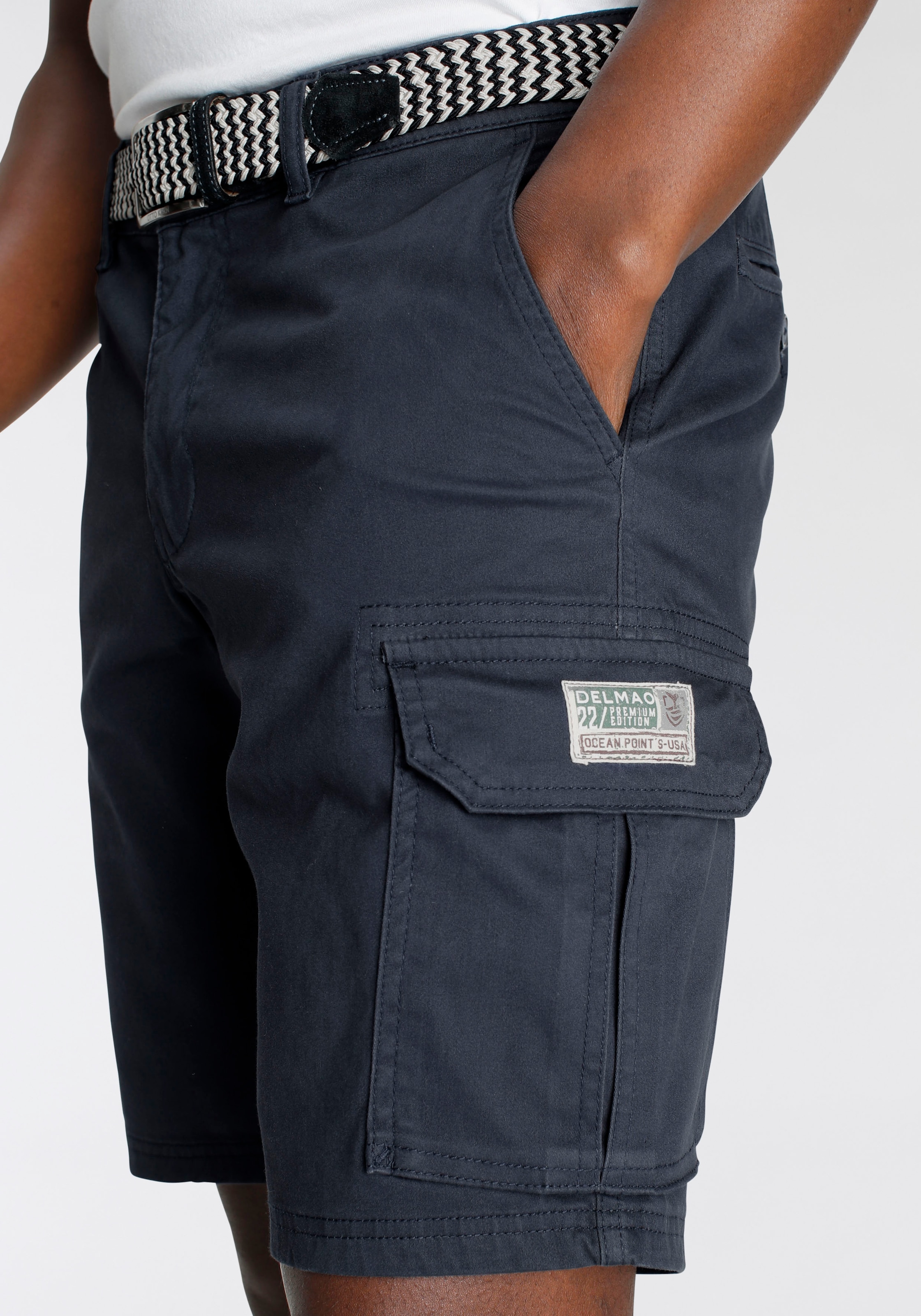 DELMAO Cargoshorts, mit Details