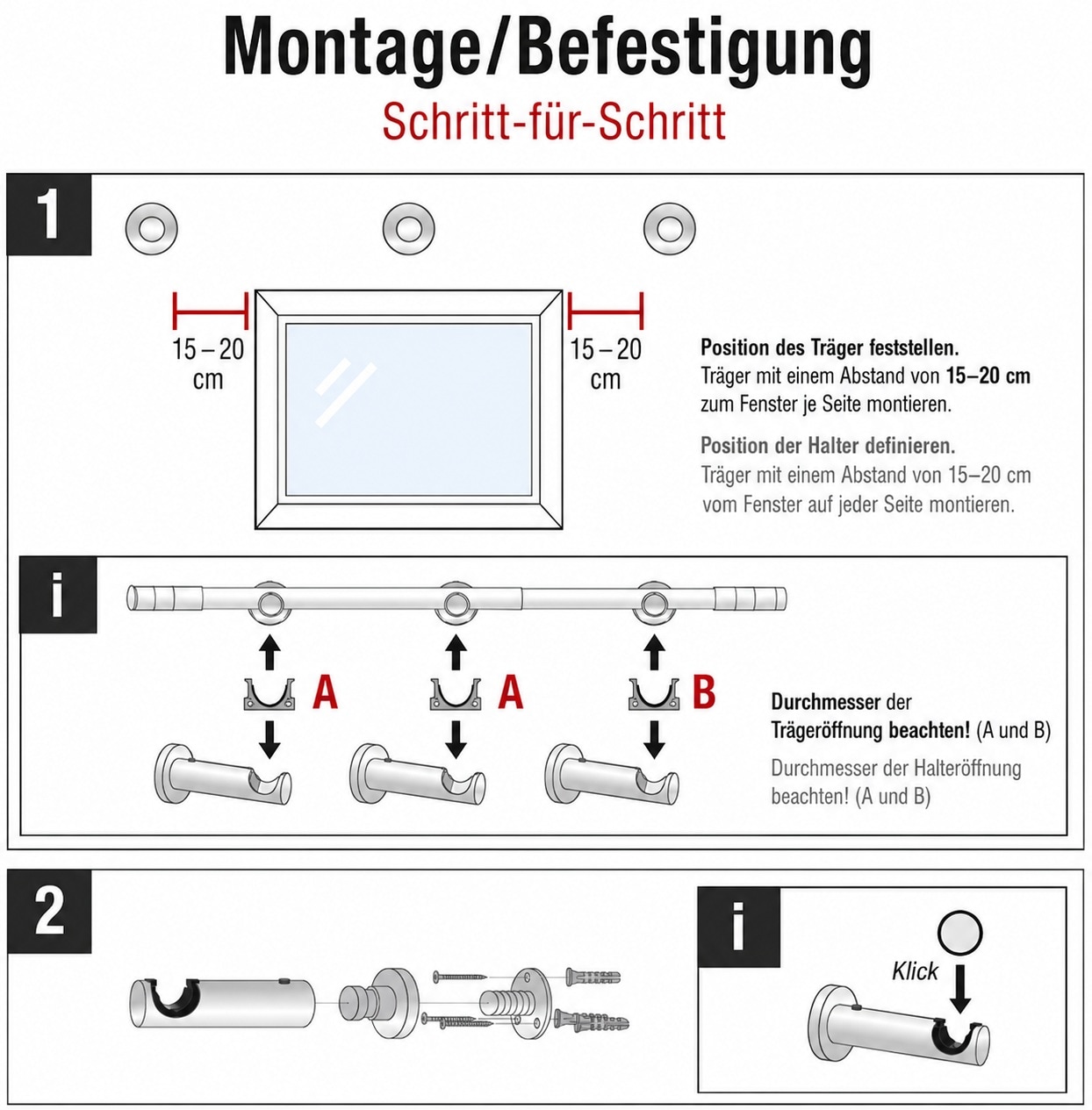 Liedeco Gardinenstange »Stilgarnitur "Kugel" ausziehbar 16/19 mm« Ø 19 mm 1 läufig-läufig ausziehbar teleskopisch ausziehbar