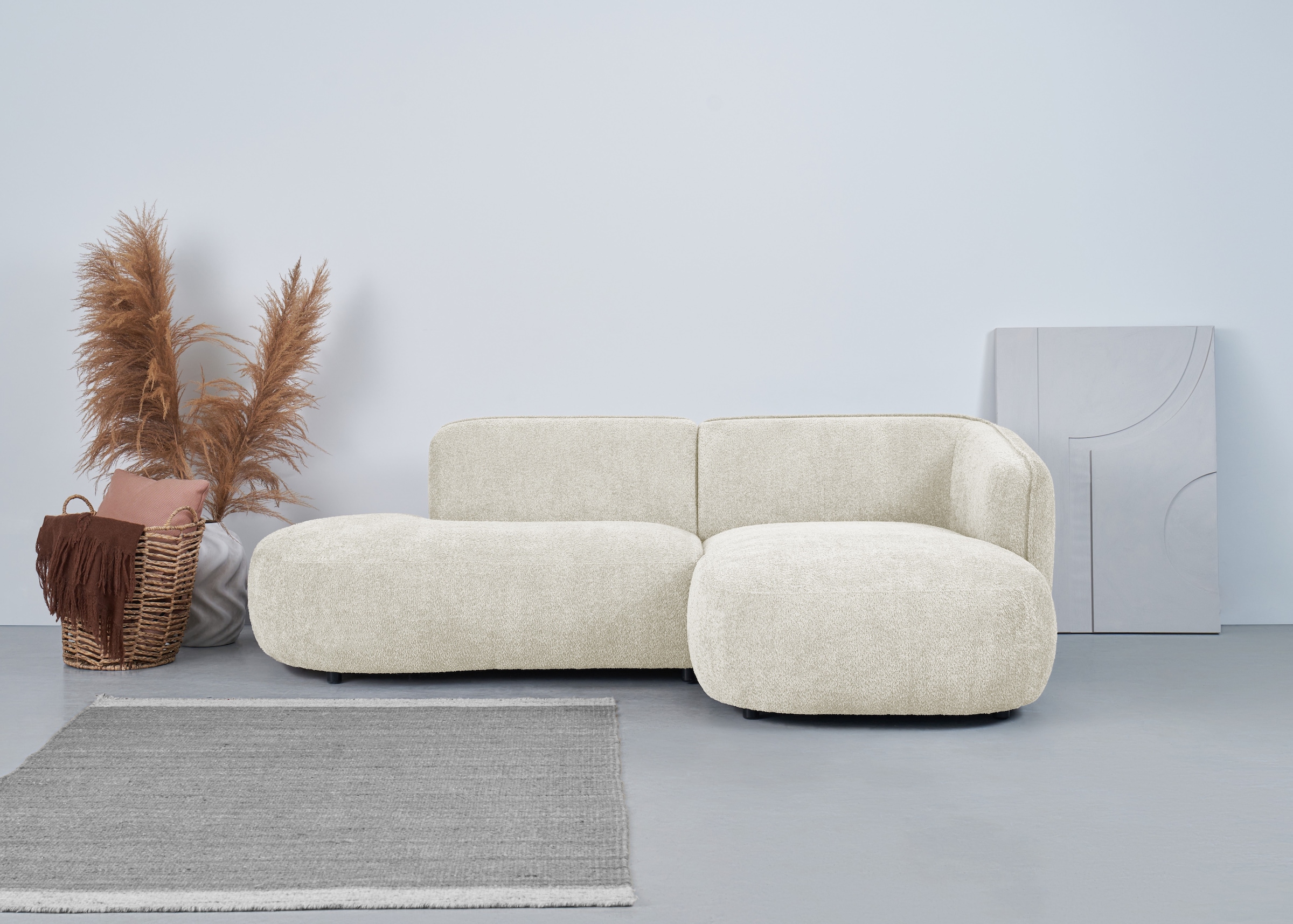 Home affaire Ecksofa »Ostrup« schlichtes modernes Design, in verschiedenen Farben