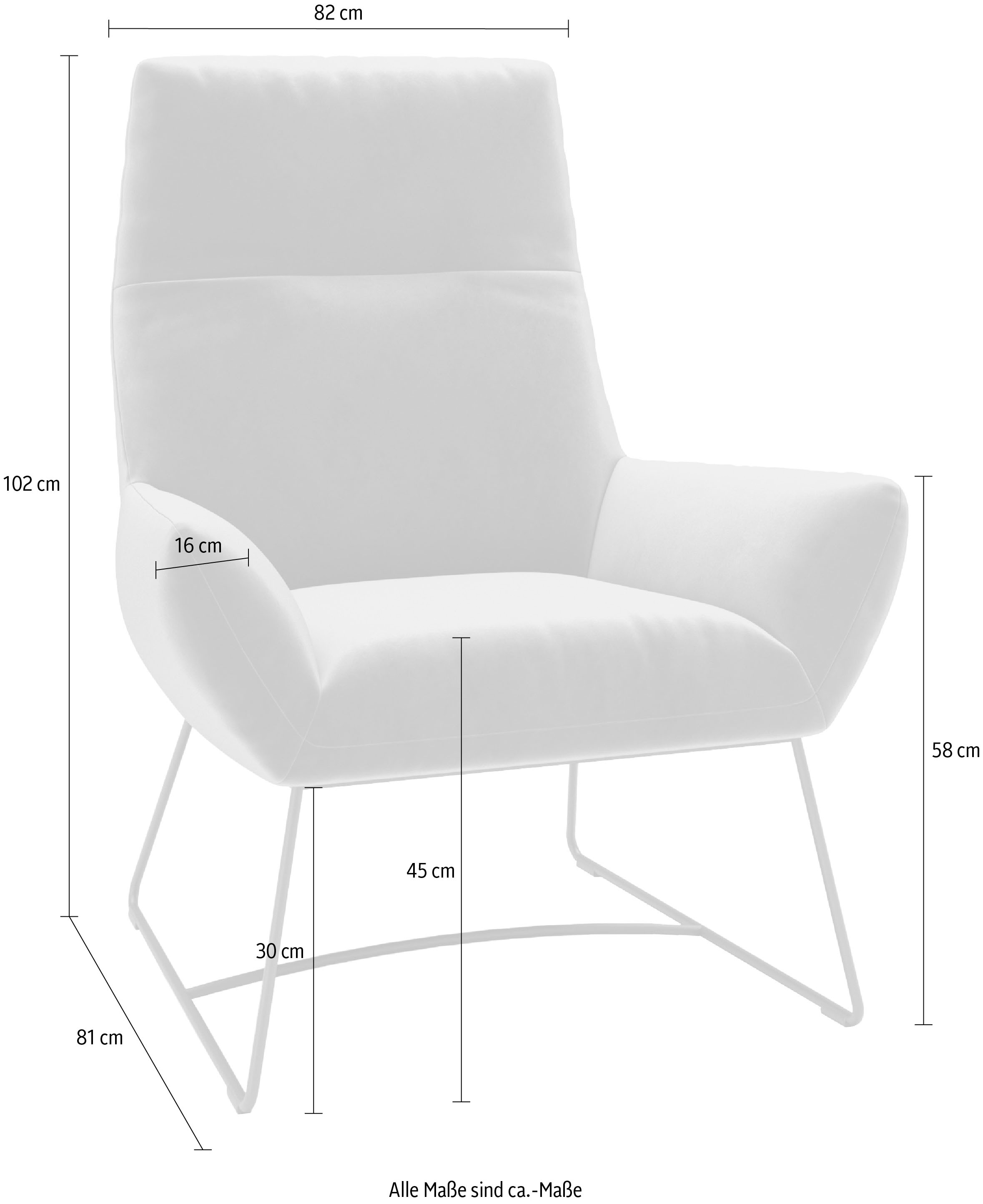 Places of Style Sessel »Basic Relaxsessel«, Extra hohe Rückenlehne