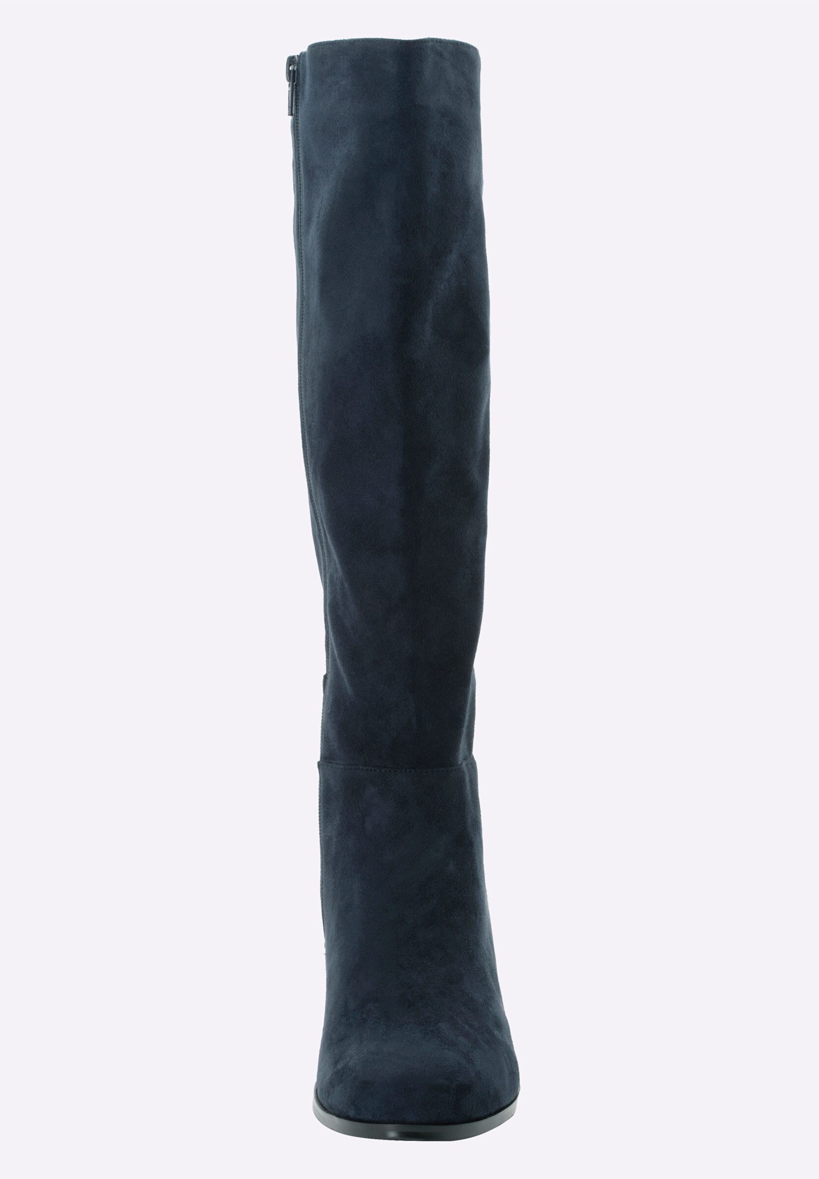Sheego Stiefel »Weitschaftstiefel Weitschaftstiefel aus Velours-Lederimitat«
