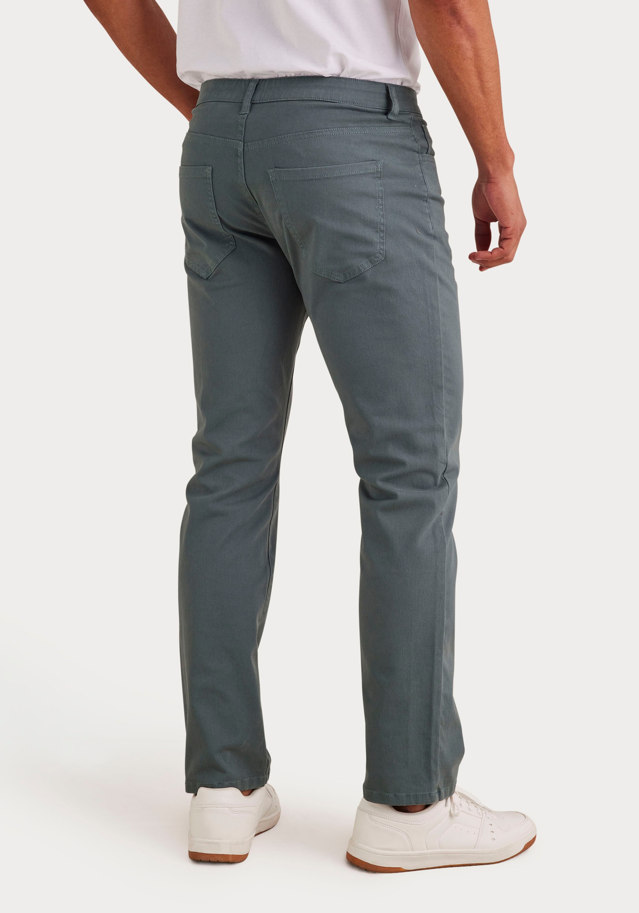 John Devin Chinohose »regular-fit, 5-Pocket-Hose«, aus elastischer Baumwoll-Qualität