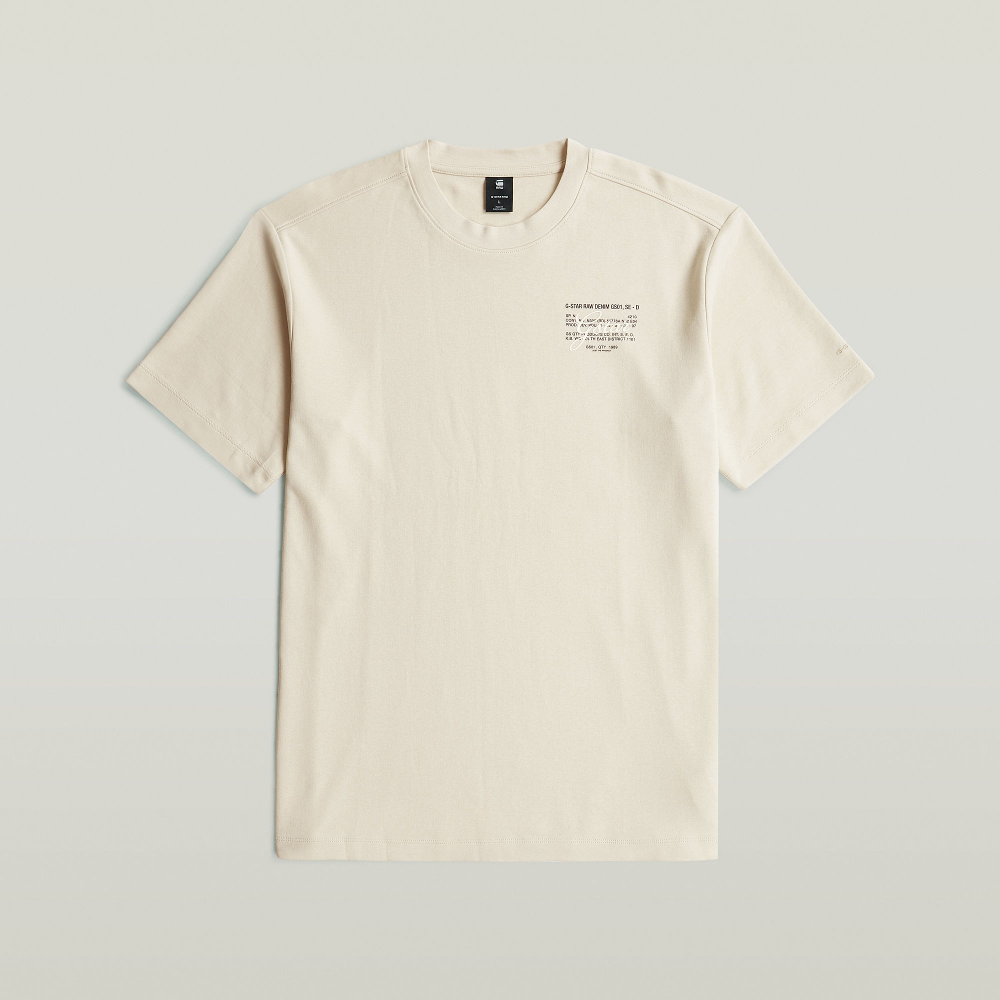 G-STAR T-Shirt »Script« mit kleinem Print auf der Brust, Regular Fit