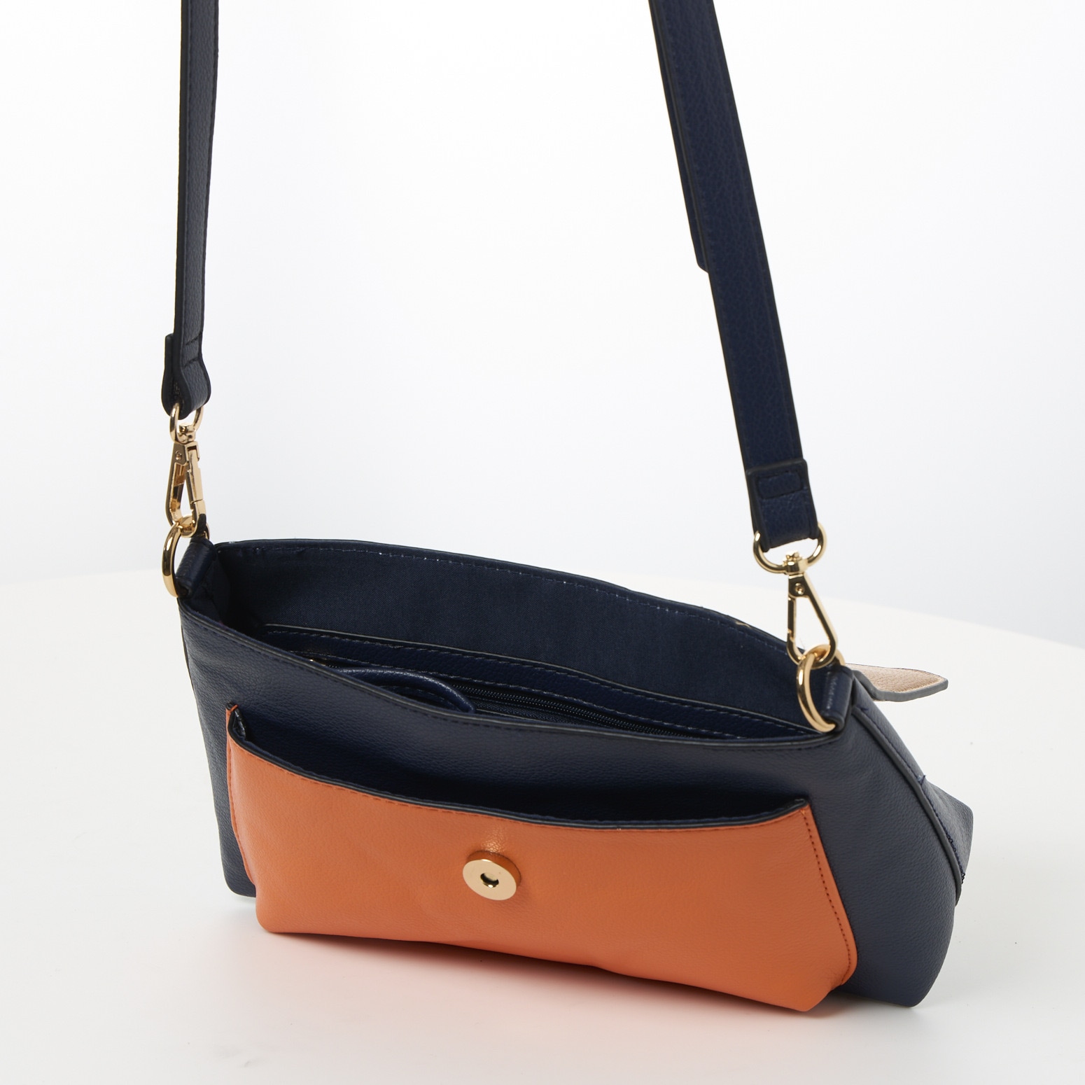 MARCO TOZZI Umhängetasche, Damen Schultertasche, Mini Bag mit aufgesetzter Vordertasche