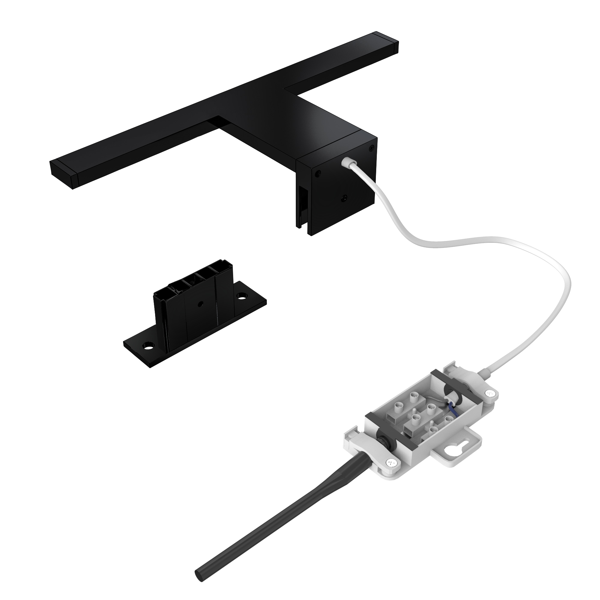 B.K.Licht Spiegelleuchte »BK Spiegellampe Bad, neutralweiße Lichtfarbe, klemmbar« LED-Modul 1 Stk. Neutralweiß 8W, 4.000K neutralweißes Licht, IP44, Spritzwasserschutz