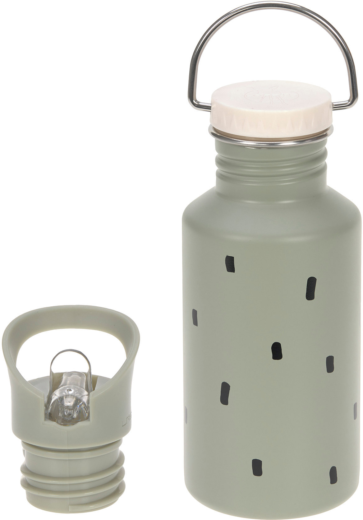 Trinkflasche »Happy Prints, Light Olive«