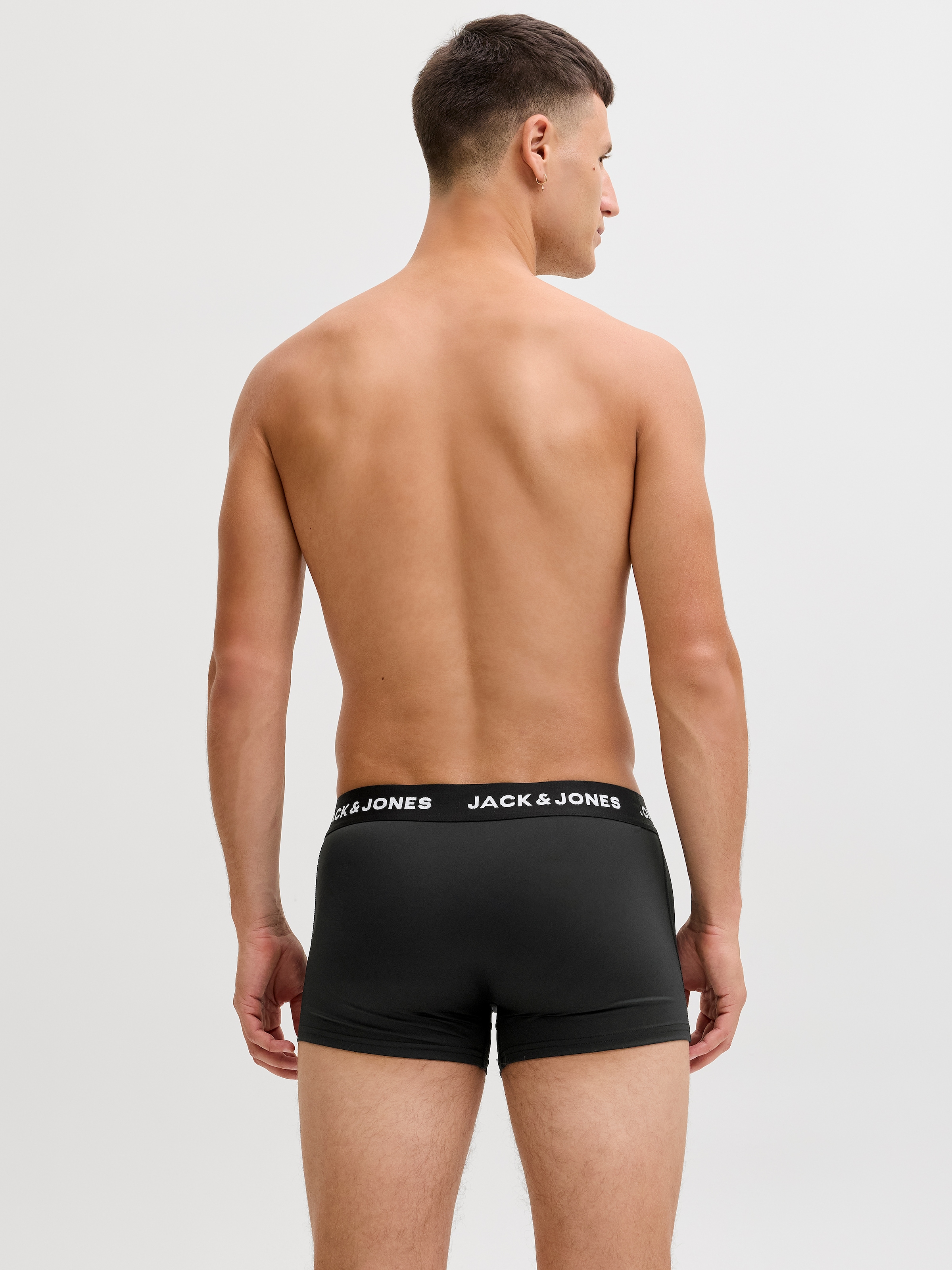 Jack & Jones Boxershorts »JACBASE Microfiber mit Gummibund, perfekter Passform, im 3er-Pack« Packung, 3er-Pack, 3 Stk. eng anliegend, Single Jersey, Polyester
