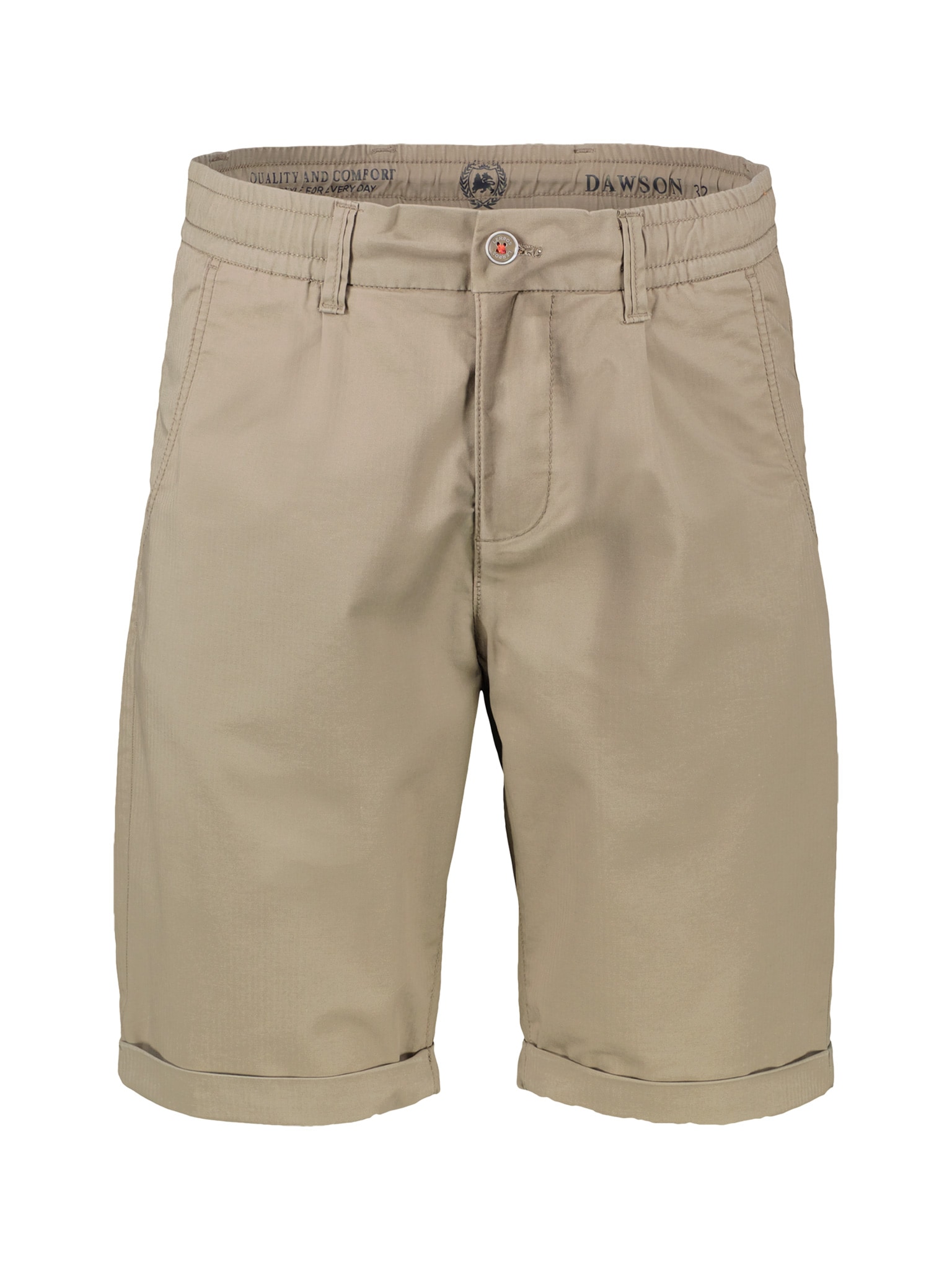 LERROS Chinoshorts  mit Bindeband und Aufschlag am Bein