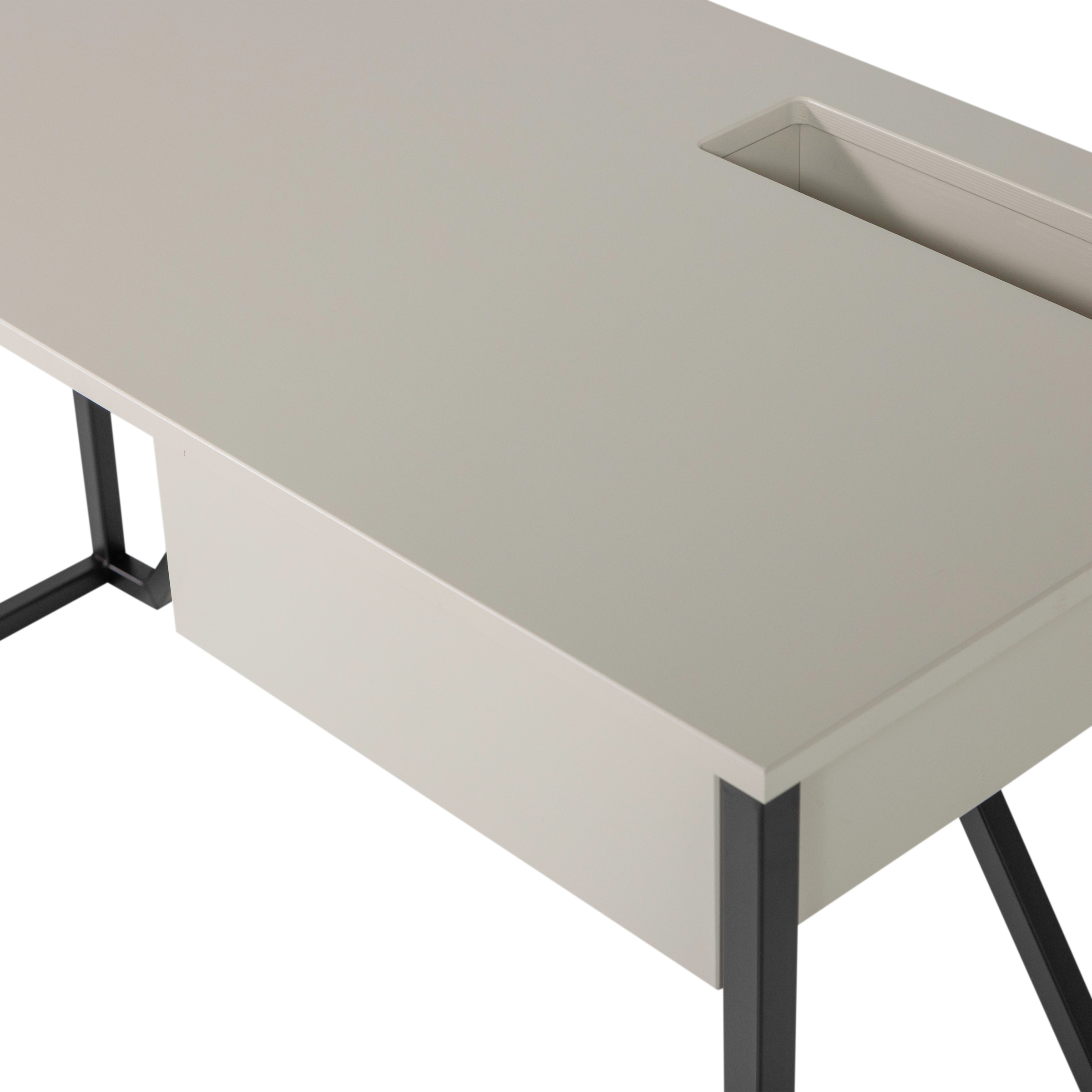 WOOOD Schreibtisch »New Julius FSC®-Kiefernholz mit Schublade, lackiert B126xT53xH75 cm« Tragkraft Blatt 20 kg, sichtbare Maserung, einfach zu montieren