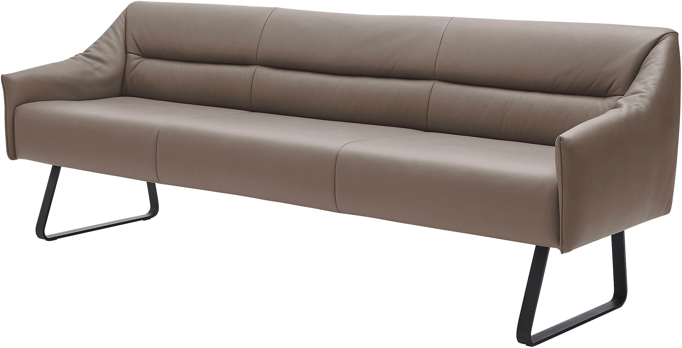 Musterring Essbank »JustB! SP500«, (1 St.), Metallkufe schwarz, verschiedene Farben, Breite 220 oder 250 cm