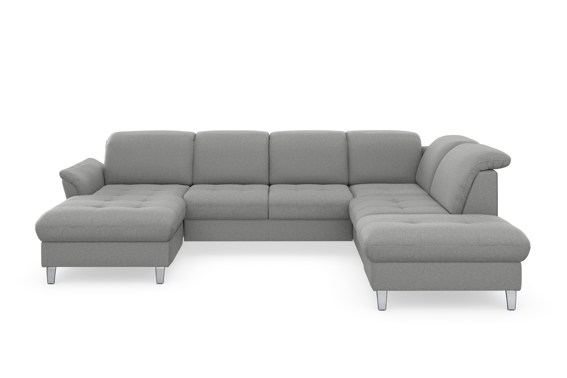sit&more Wohnlandschaft »Maggiore U-Form«, wahlweise mit Kopfteilverstellung, Bettfunktion und Stauraum