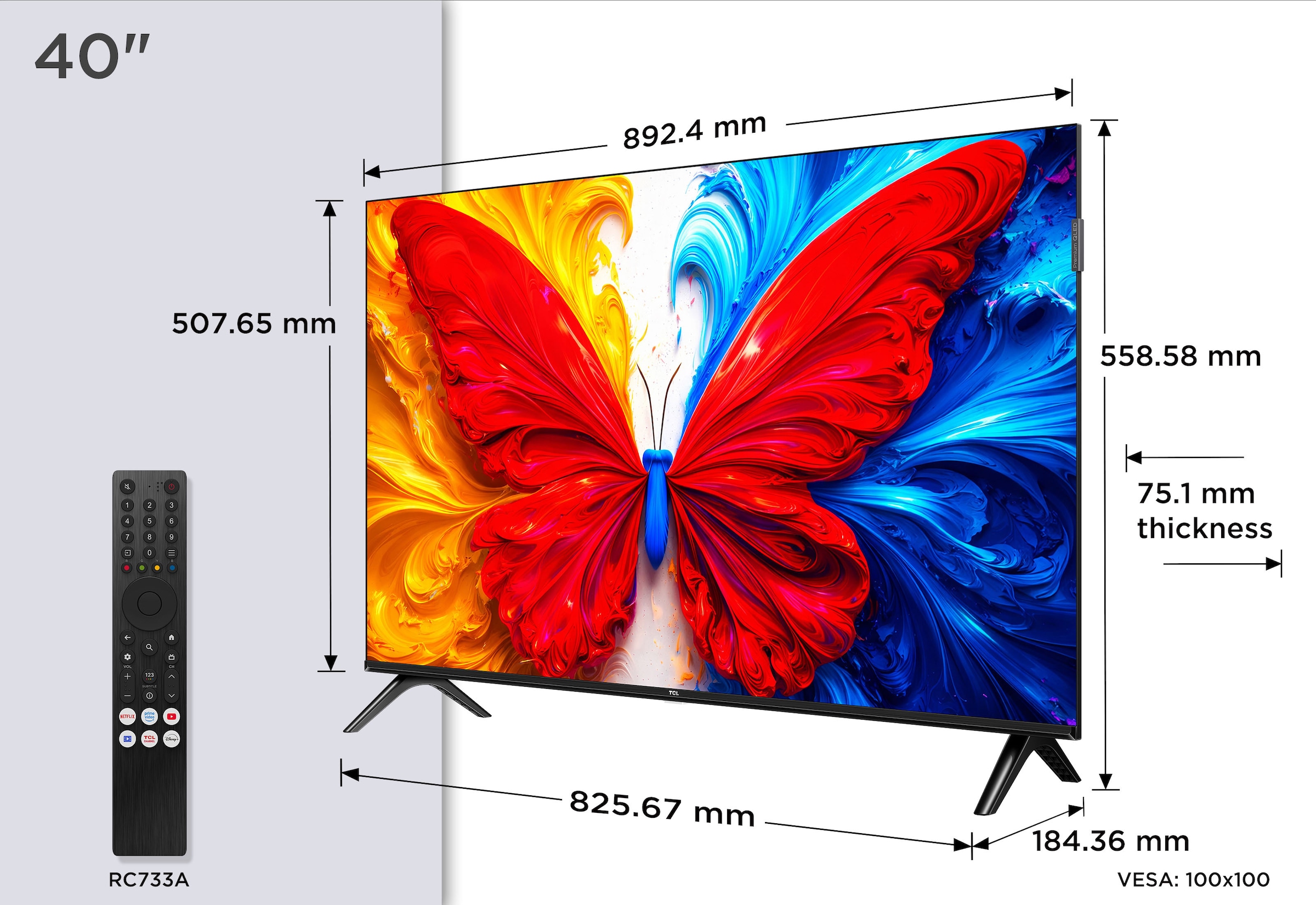 TCL LED-Fernseher »40S5L« 100 cm/40 ″ Full HD Android TV | Smart-TV