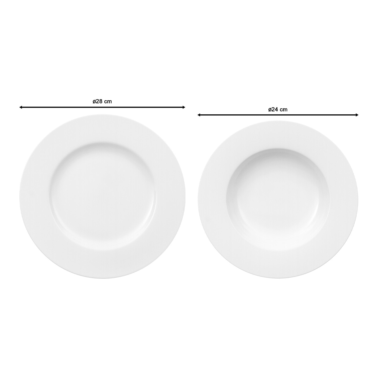 Villeroy & Boch Geschirr-Set »Tafel-Set Royal 12er Set weiß«