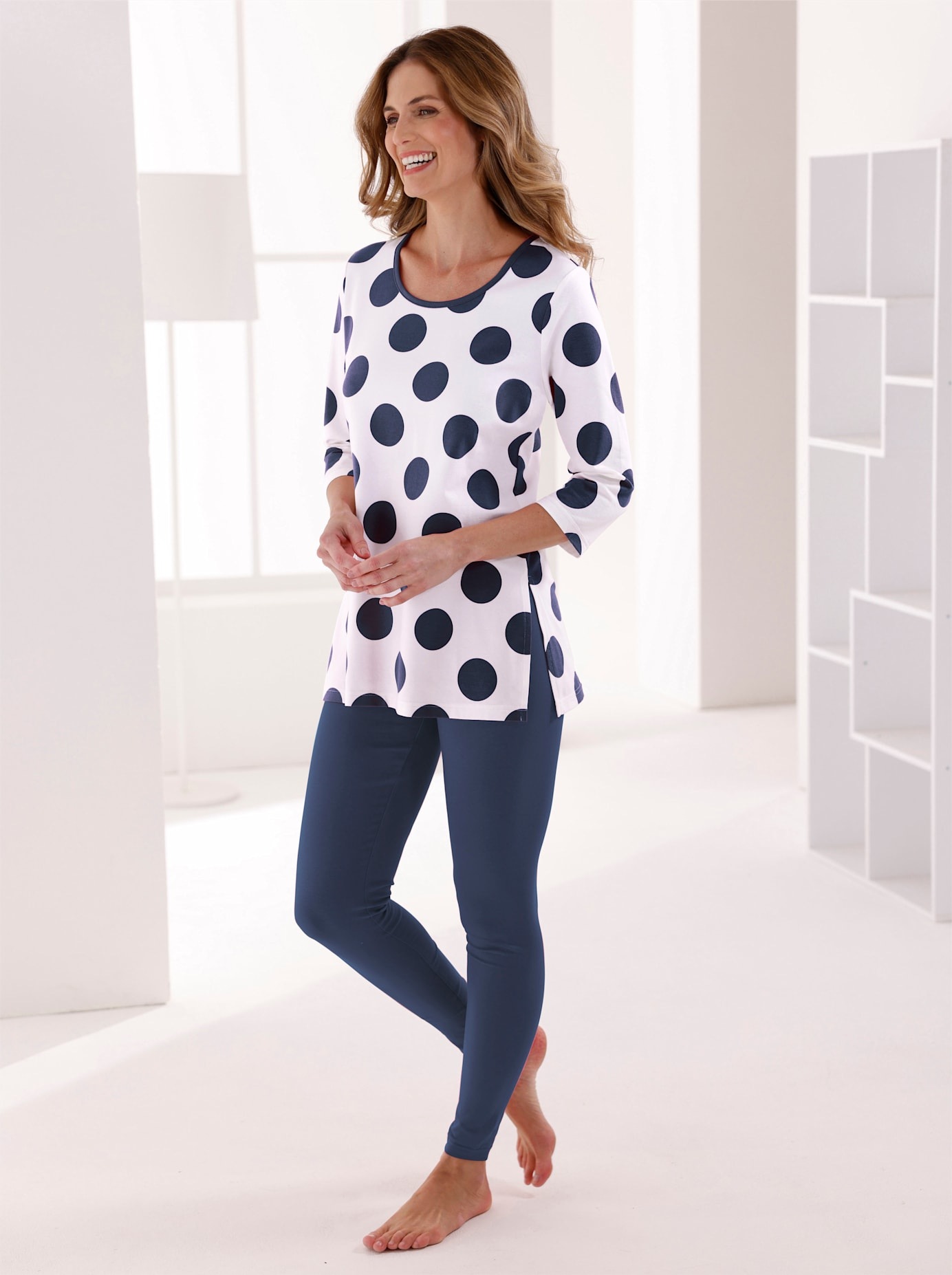 feel good Rundhalsshirt »Longshirt«, (1 tlg.)