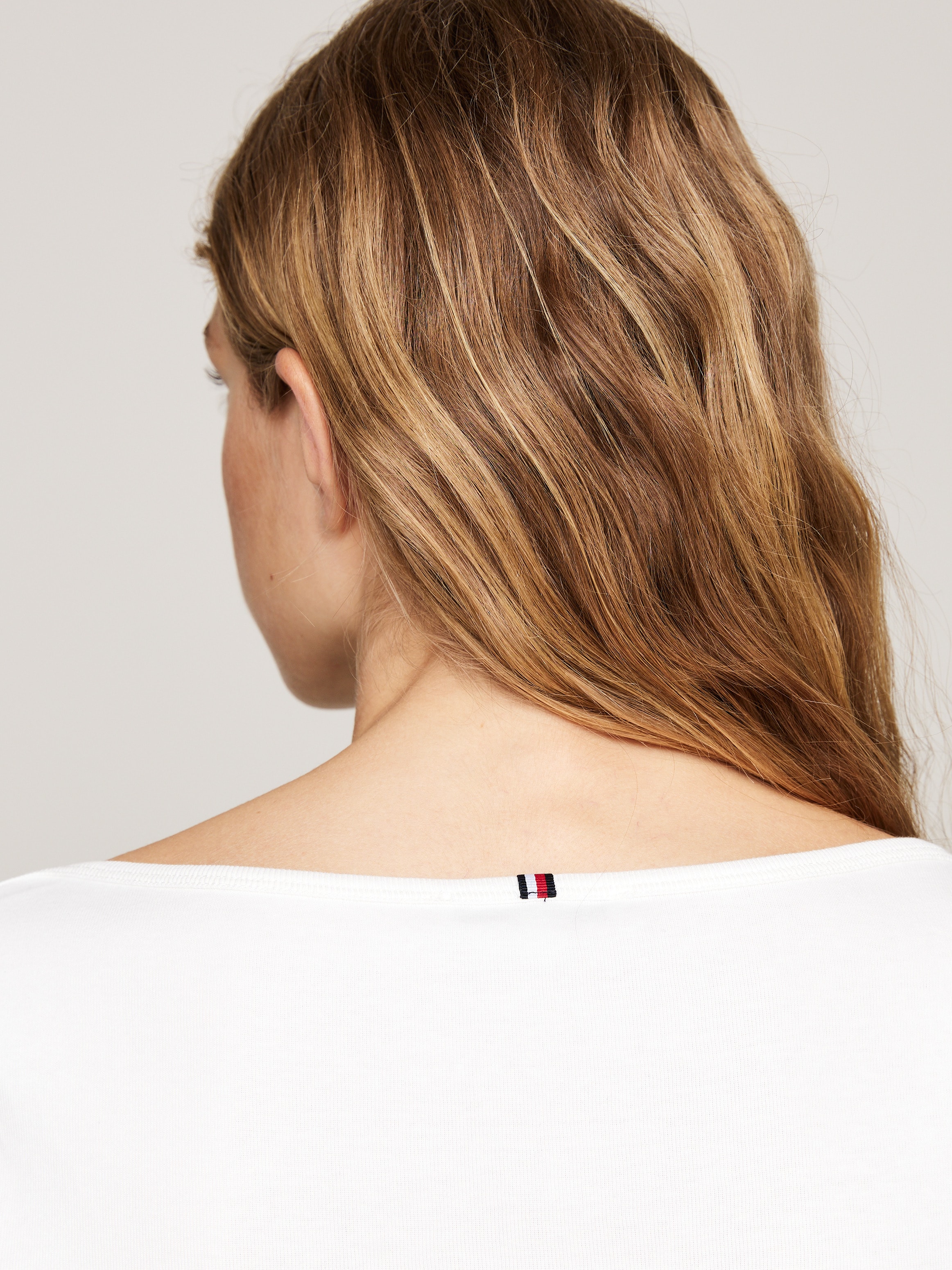 Tommy Hilfiger 3/4-Arm-Shirt »NEW CODY SLIM BOAT-NK 3/4SLV«, mit Logostickerei