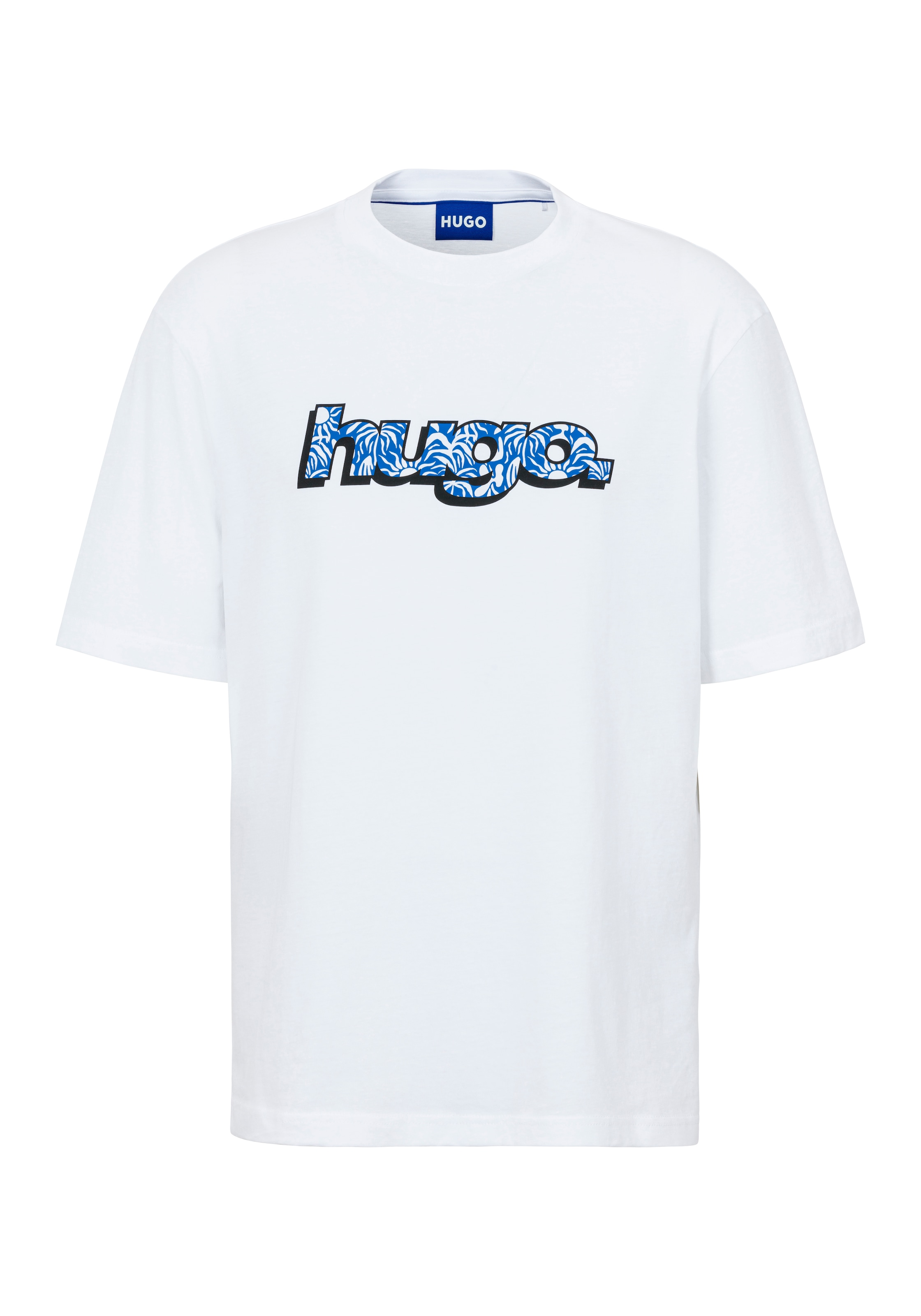 HUGO Blue T-Shirt »Nugibol«, mit großem Logodruck
