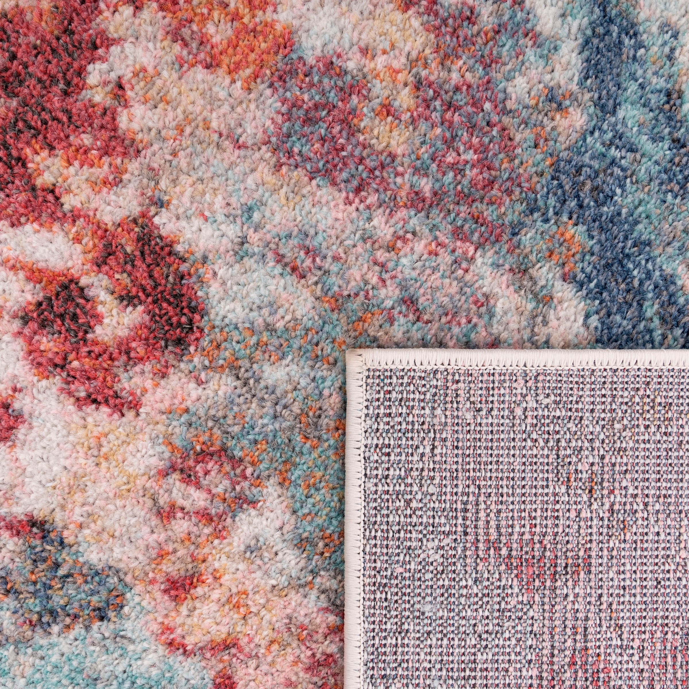 Paco Home Teppich »Ryan 932« rechteckig 12 mm Höhe Kurzflor, modernes abstraktes Design, Wohnzimmer, Schlafzimmer