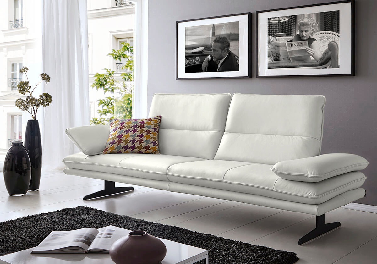 W.SCHILLIG 2,5-Sitzer »broadway, Designsofa mit tollem Sitzkomfort«, Sitztiefenverstellung, Kopfteil- & Seitenteilverstellung, Breite 216cm