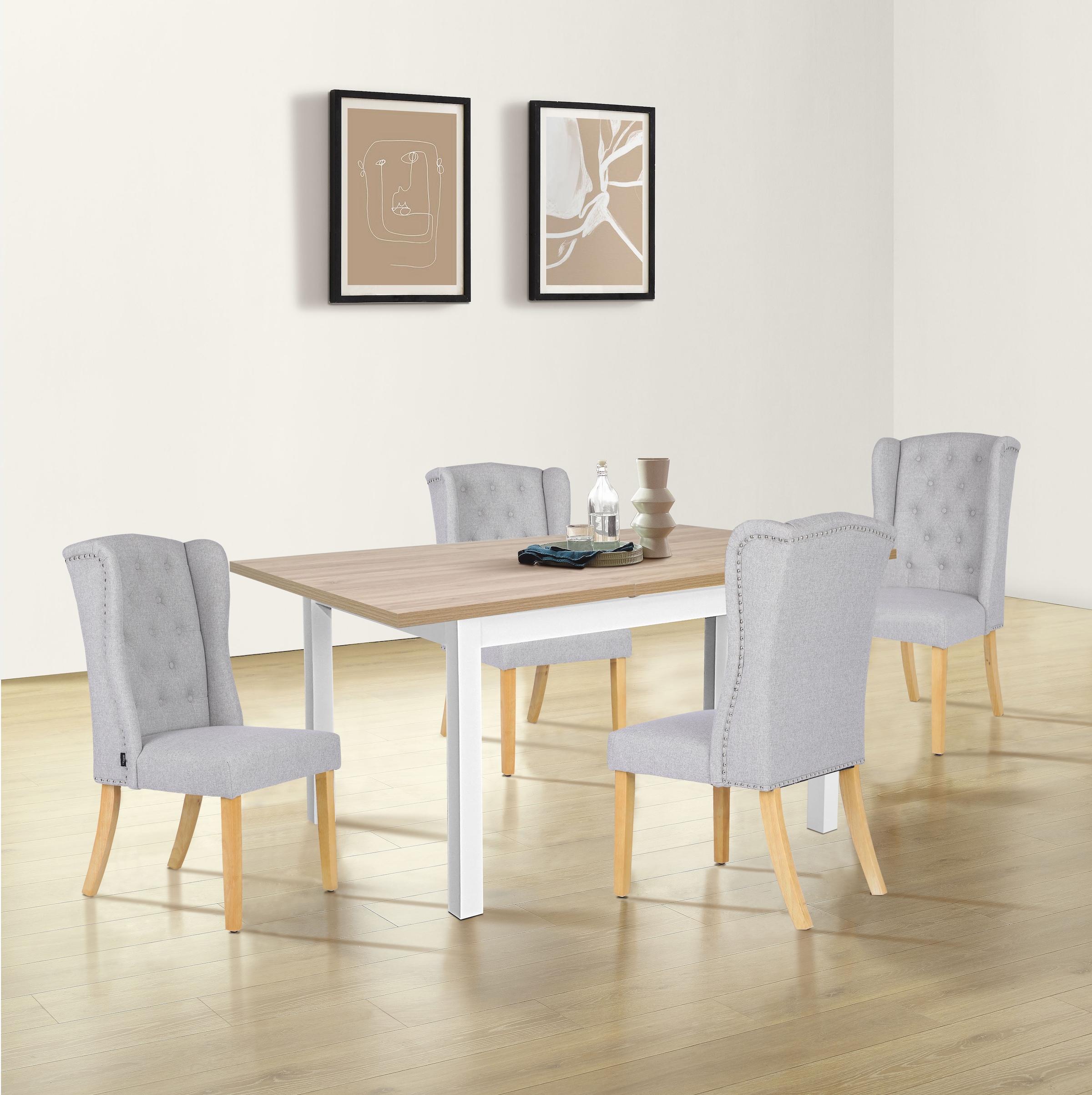 OTTO home Esstisch "Ismund" aus Melamin und MDF Holz, Auszugsfunktion, Breite 120 oder 160 cm