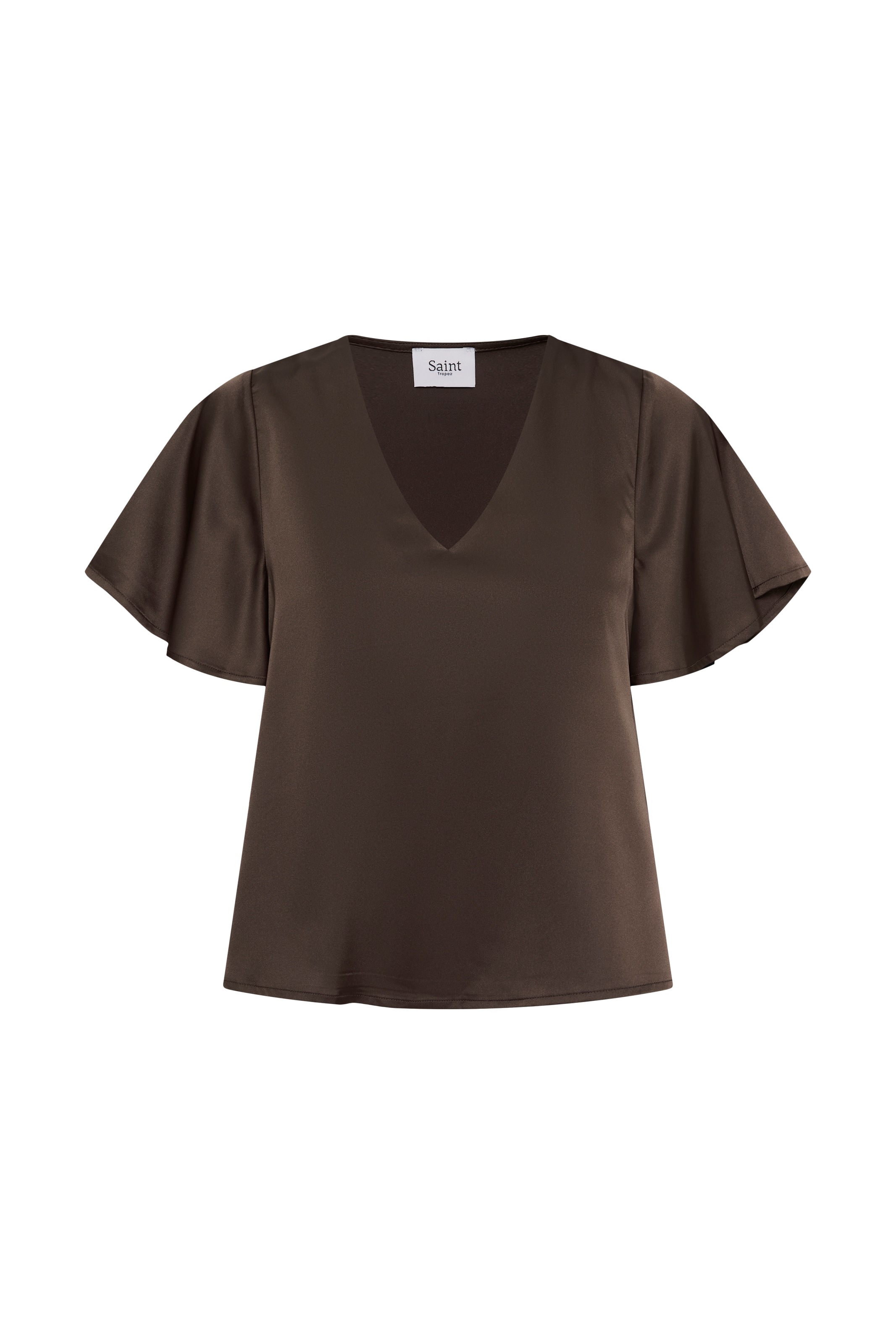 Saint Tropez Kurzarmbluse »LodisaSZ SS Blouse« Materialmix, Regular fit