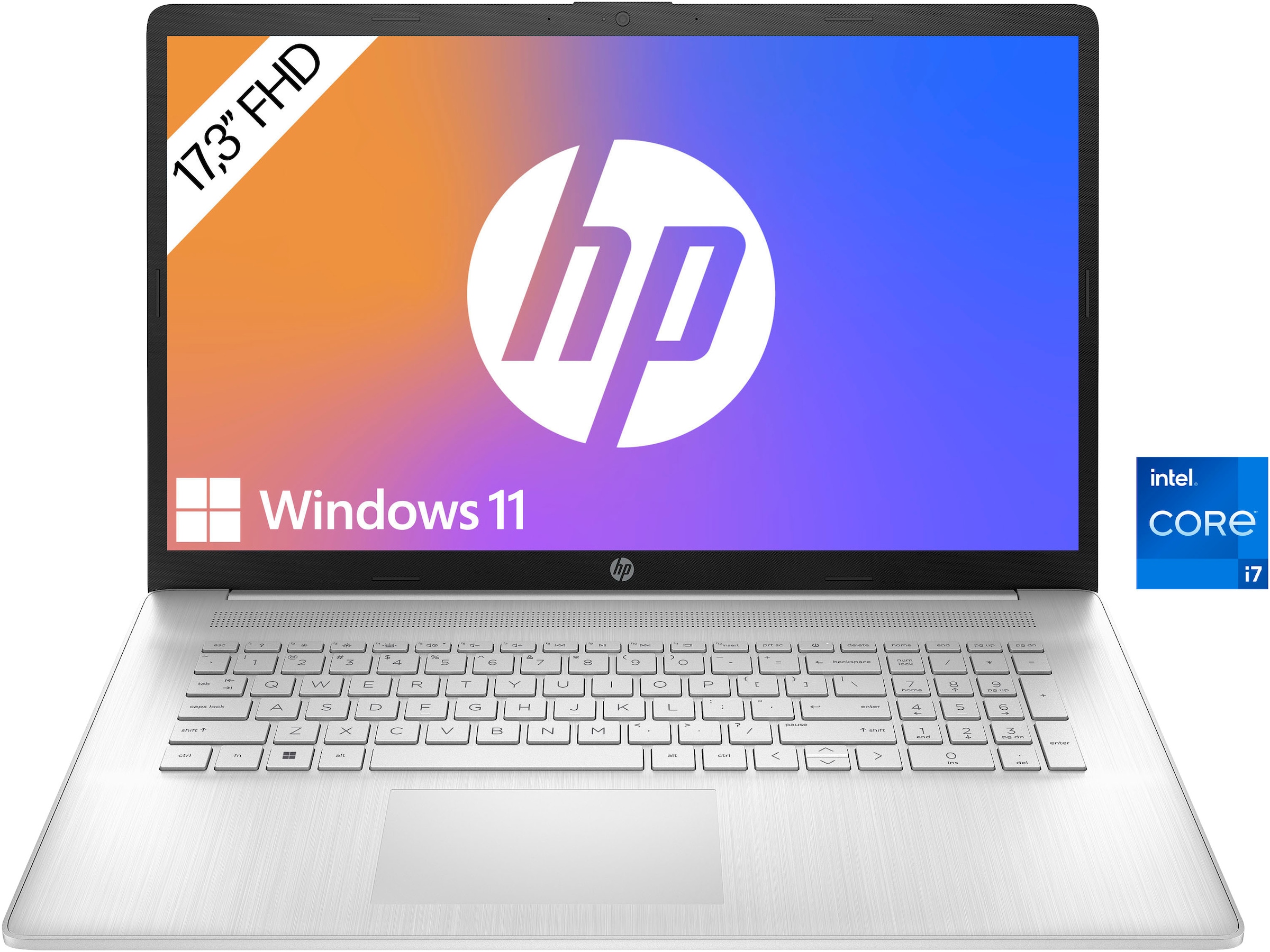 HP Notebook »17-cn3275ng«, 43,9 cm, / 17,3 Zoll, Intel, Core i7, Iris Xe Graphics, 512 GB SSD