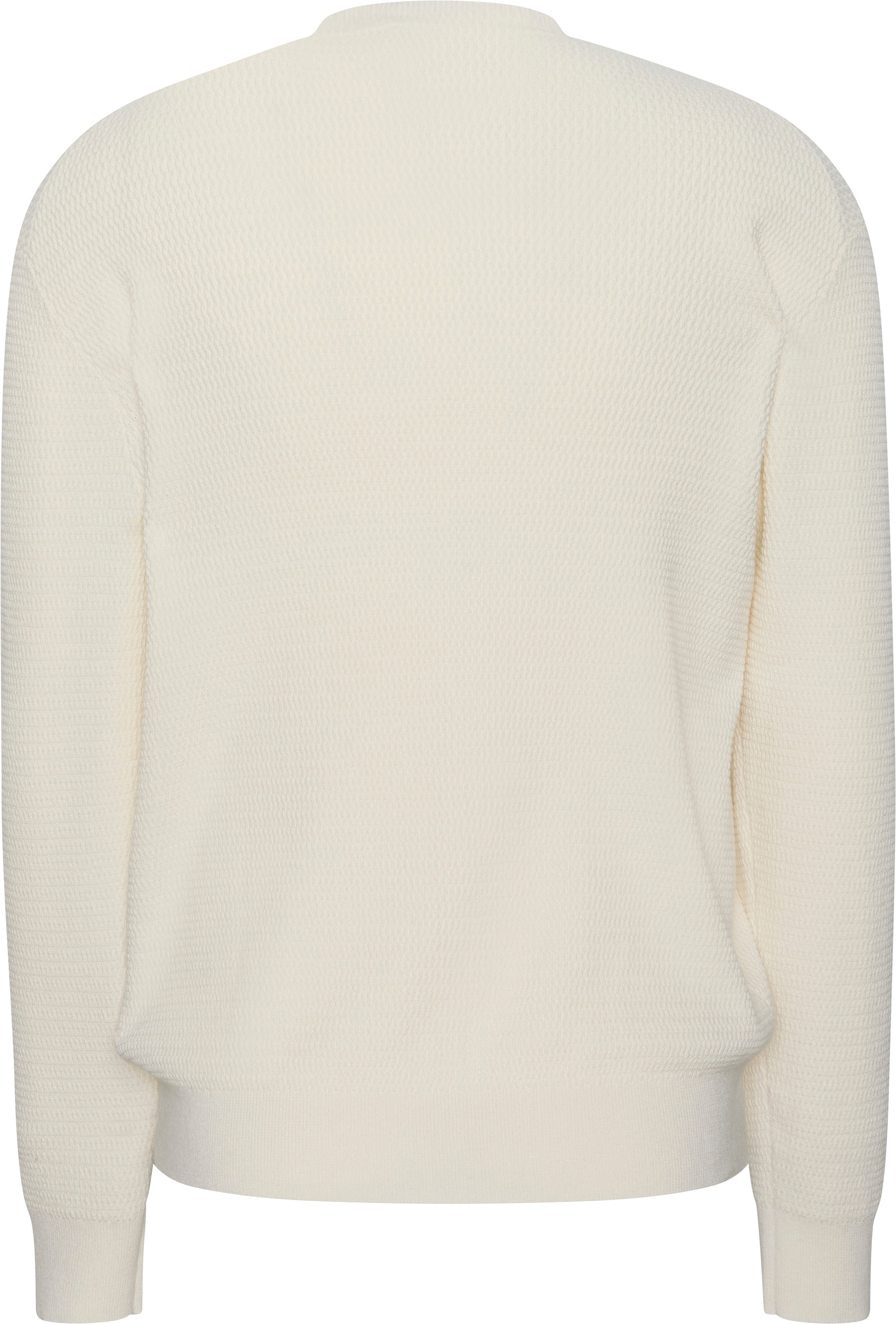 Calvin Klein Strickpullover »LS TXTR CTTN CRWNK S« Mit Rundhalsausschnitt