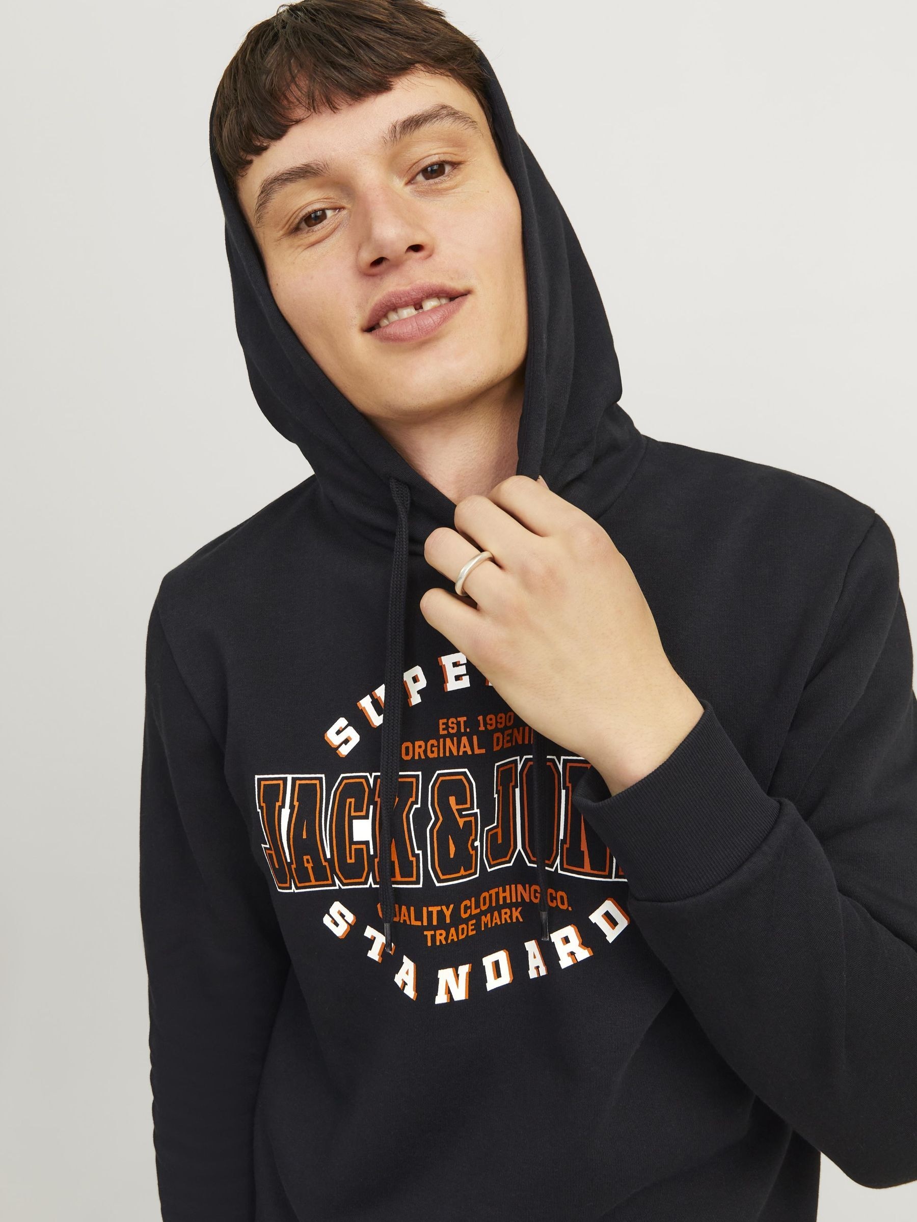 Jack & Jones Kapuzensweatshirt »JJELOGO SWEAT HOOD 2 COL 24/25 NOOS«, mit Logo Print