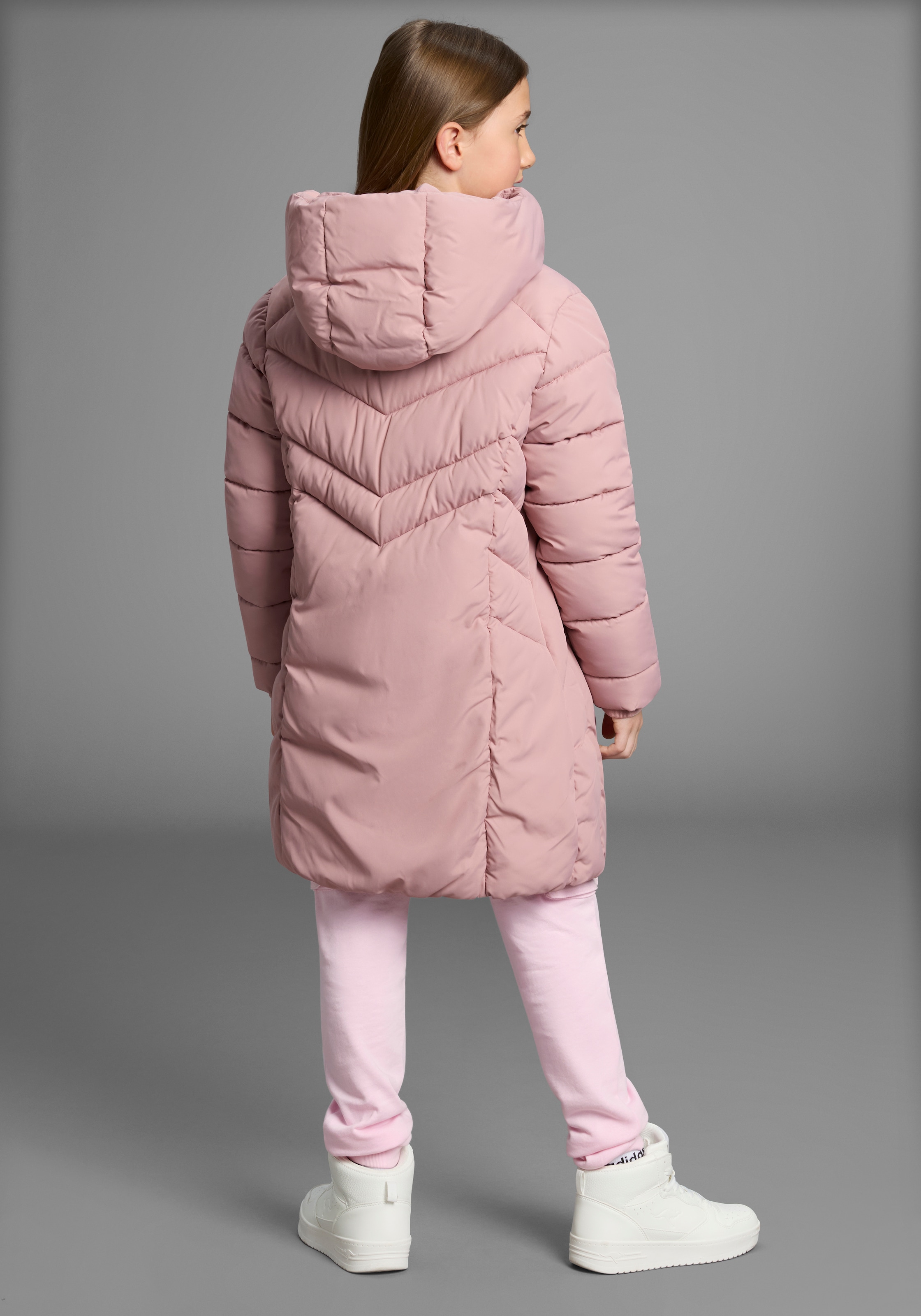 KangaROOS Outdoorjacke »Wintermantel« mit Kapuze Steppmantel, mit modischer Steppung, warm gefüttert