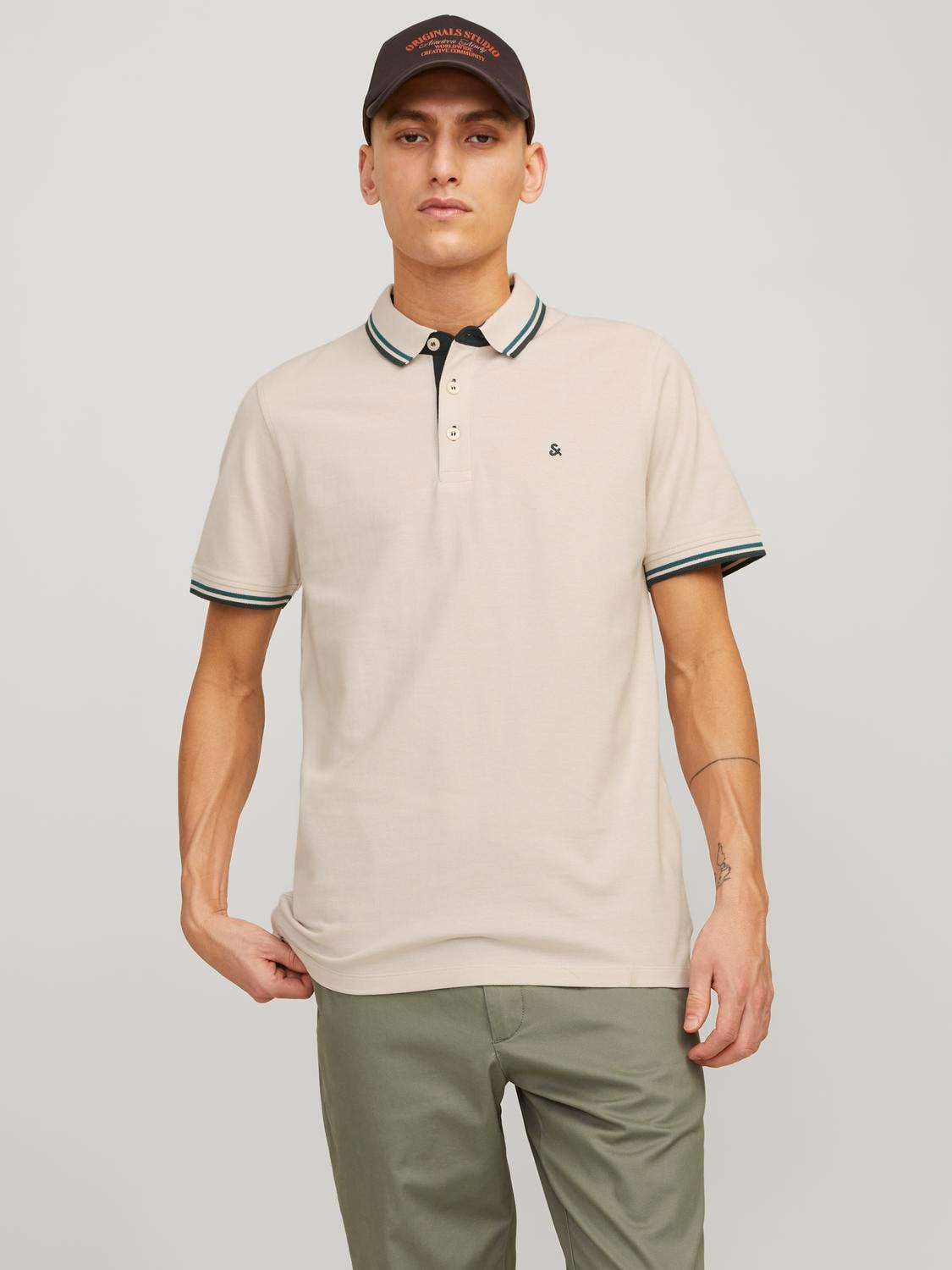 Jack & Jones Poloshirt »JJEPAULOS POLO SS NOOS«, mit Logo Stickerei