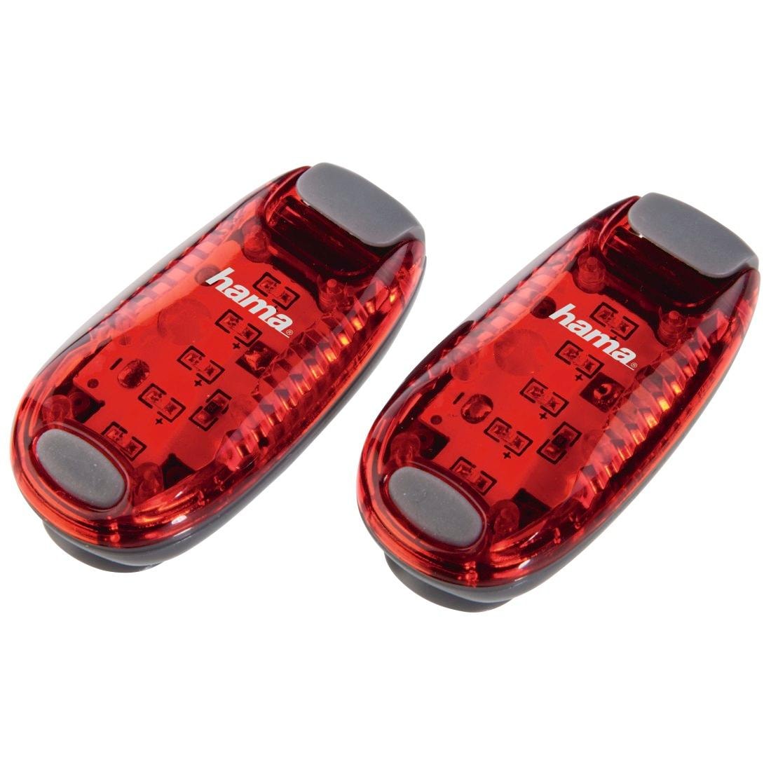 Hama LED Nachtlicht »LED-Sicherheits-Klemmleuchten, Rot, 2er-Set« LED-Modul rot