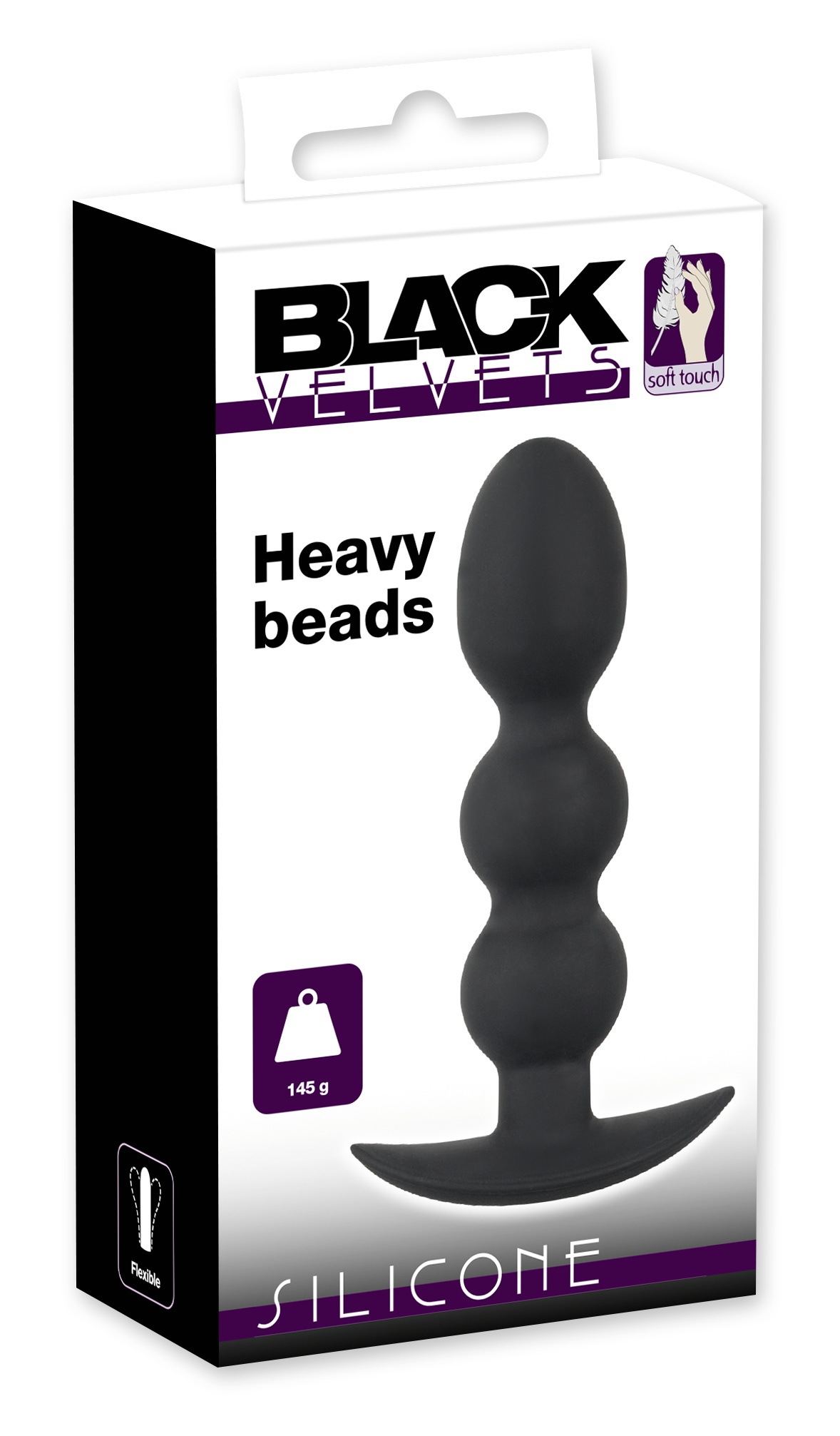 BLACK VELVETS Anal-Stimulator »Analplug Heavy Beads« ()