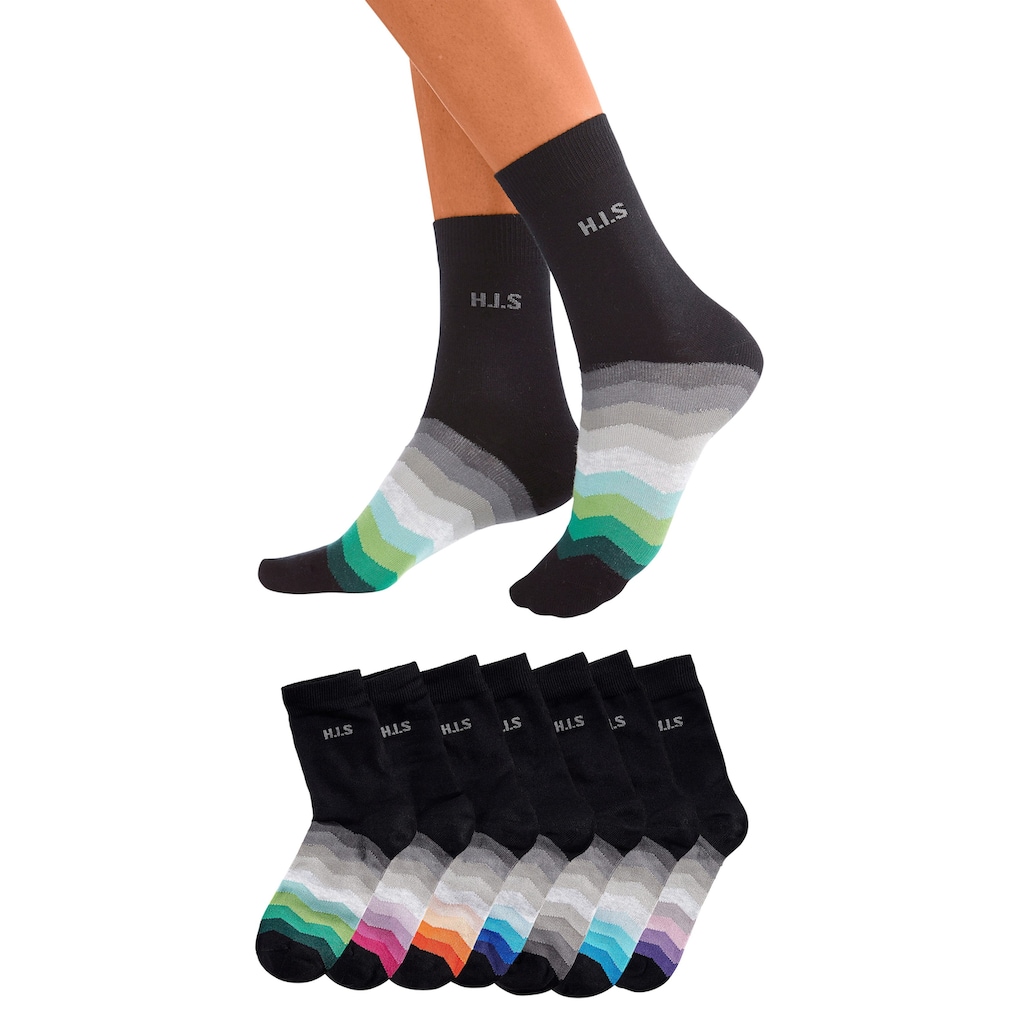 H.I.S Basicsocken, (Set, 7 Paar)