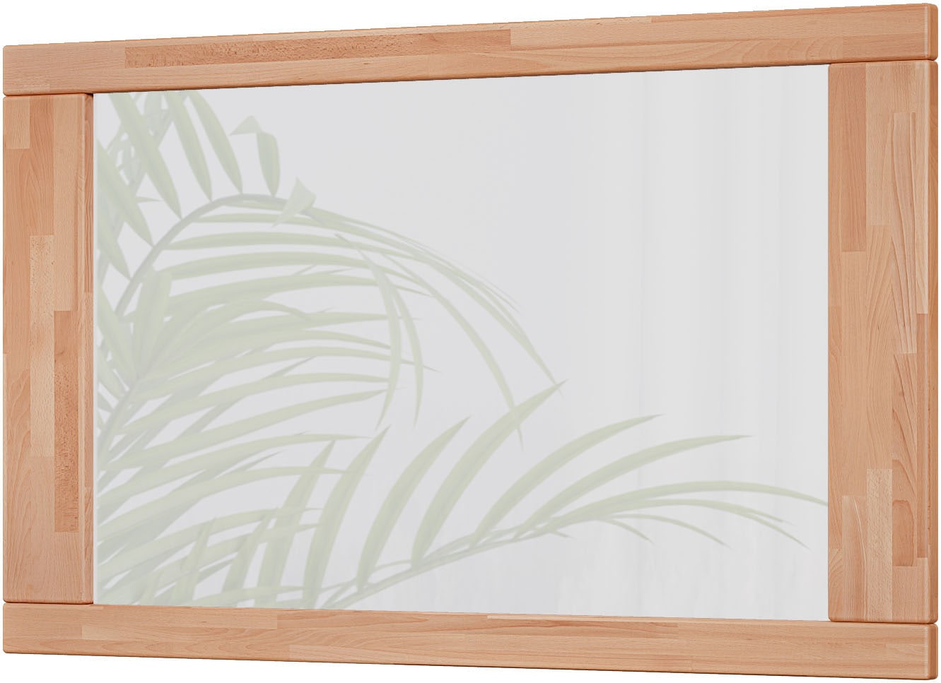 Home affaire Spiegel »Hochkant oder quer montierbar, Rechteckiger Spiegel mit Holz Rahmen« VETRO Wandspiegel B/H:100/60cm,Massivholz,Holz,Flur,Diele,Garderobe