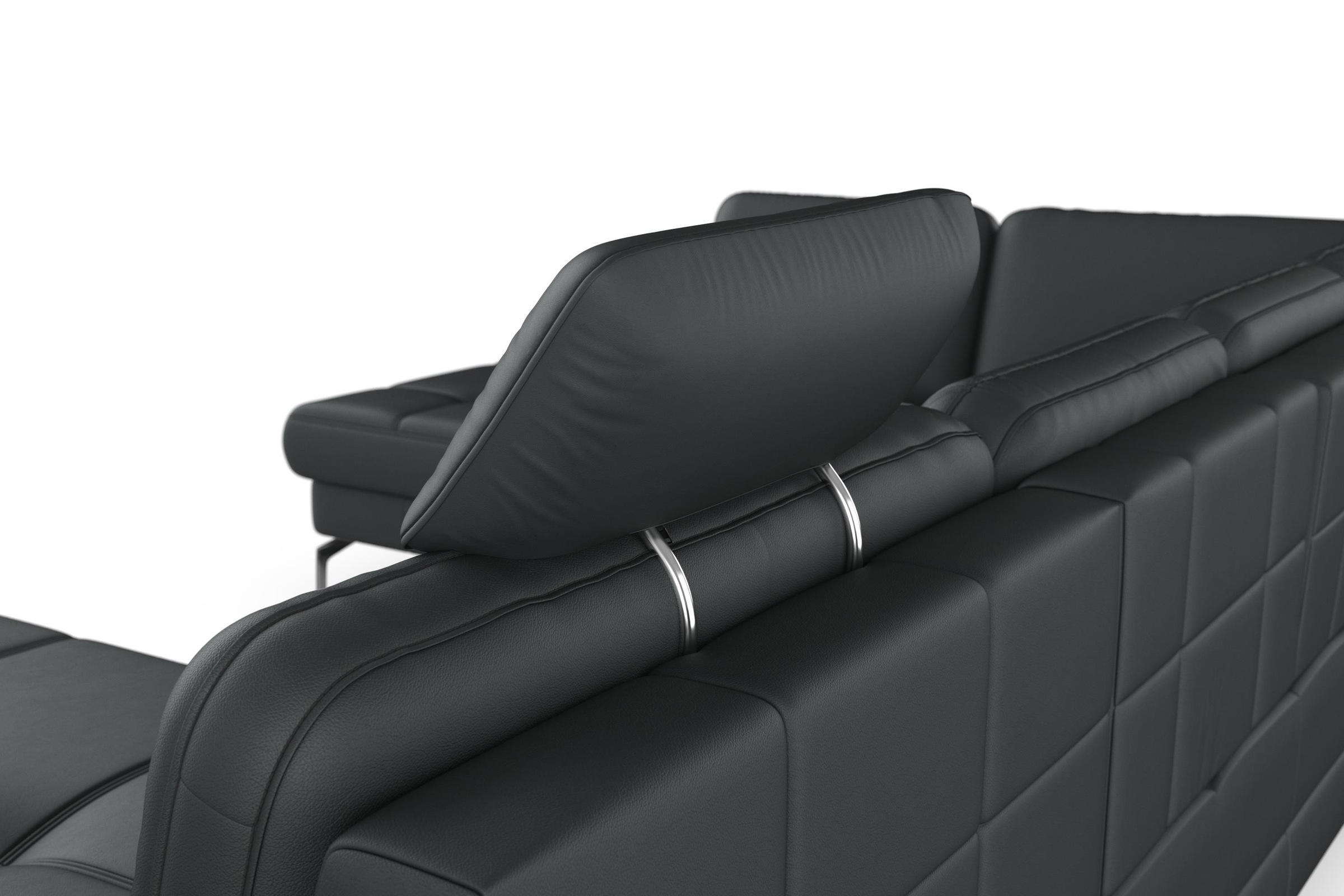 sit&more Wohnlandschaft »Bendigo U-Form«, inklusive Sitztiefenverstellung, Bodenfreiheit 15 cm, in 2 Fußfarben
