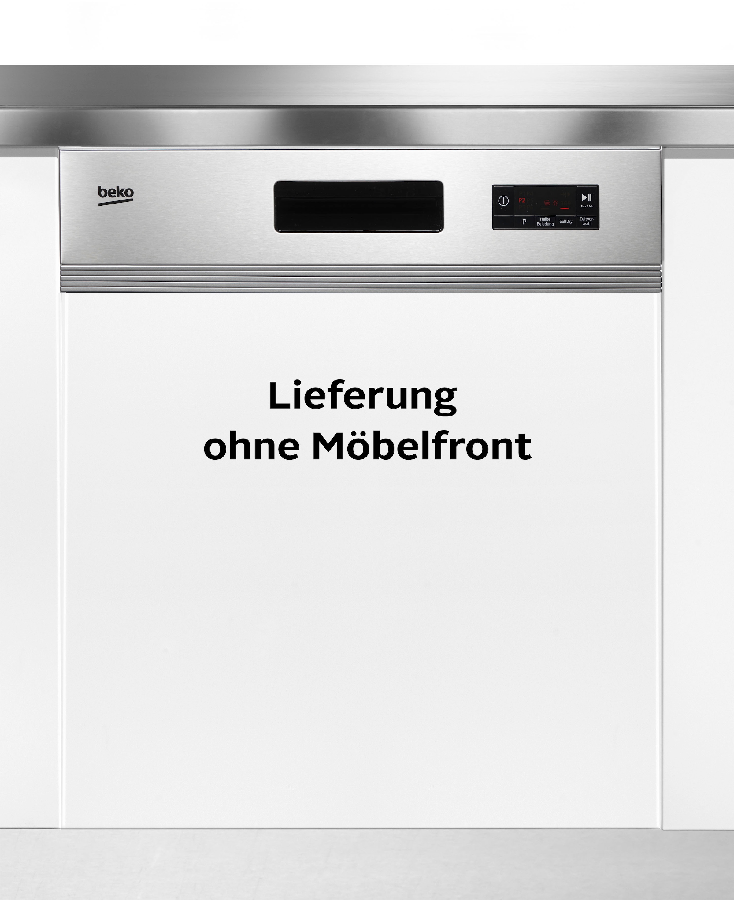 BEKO teilintegrierbarer Geschirrspüler »BDSN15O30X 7688901677«, 14 Maßgedecke, hocheinbaufähig