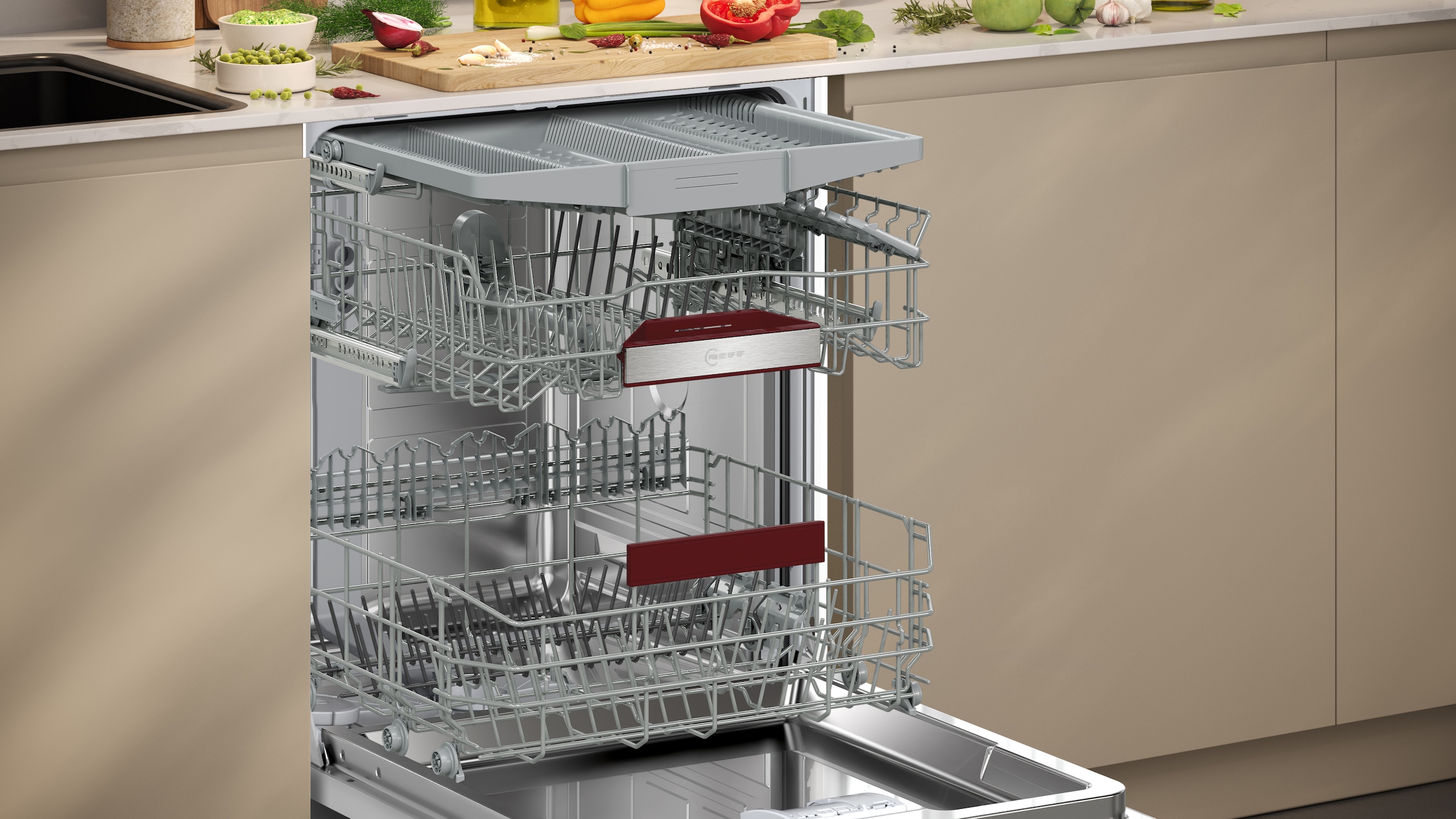 NEFF vollintegrierbarer Geschirrspüler N 50 »S155HCX03E« 14 tlg. Maßgedecke