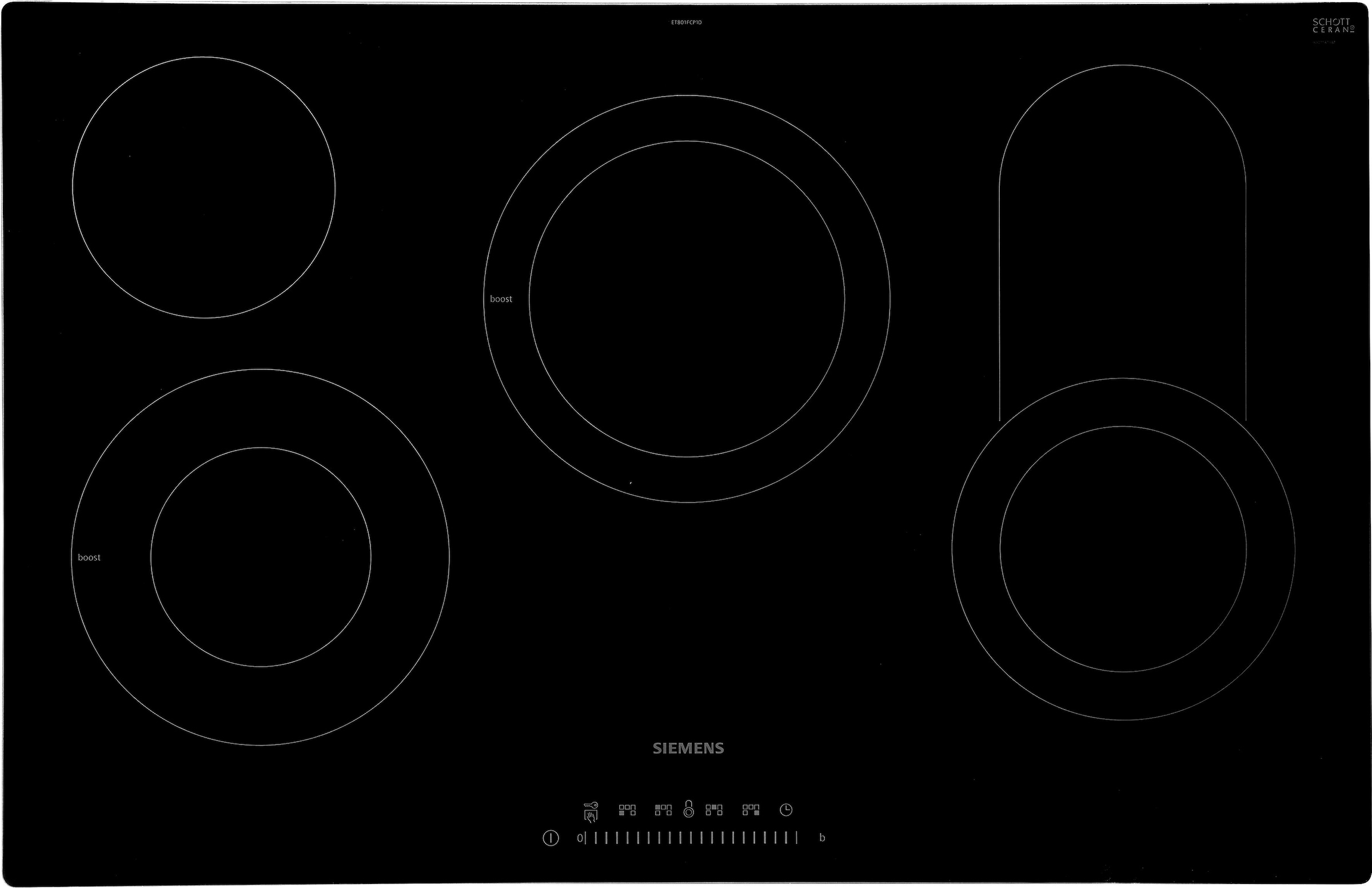 SIEMENS Elektro-Kochfeld von SCHOTT CERAN® »ET801FCP1D«, ET801FCP1D
