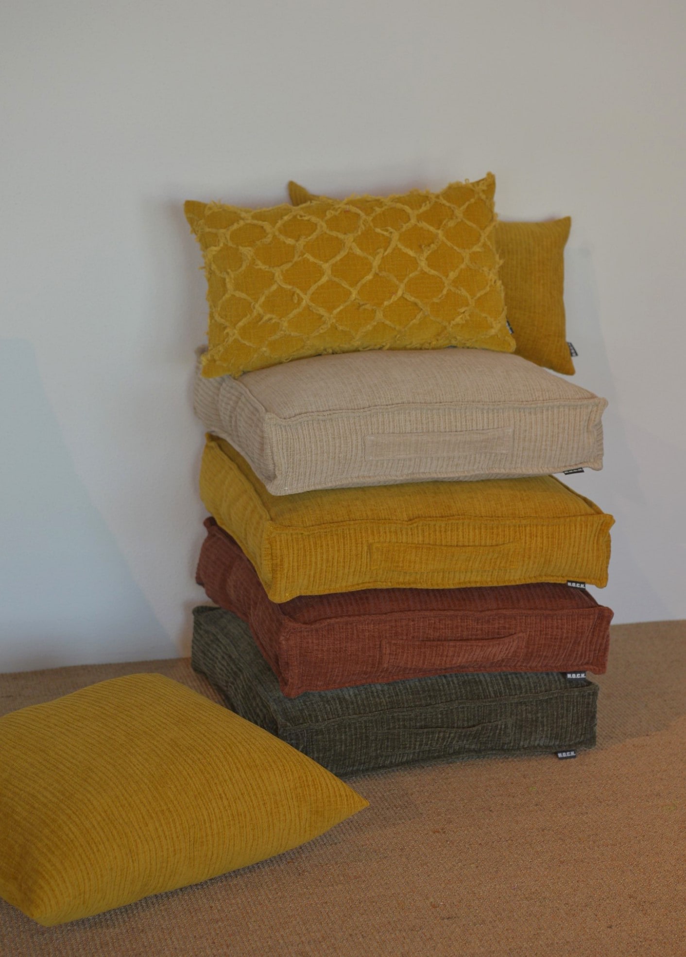 H.O.C.K. Dekokissen »Jonny« Cordkissen inkl. Füllung, 45x45cm, Dekokissen, strukturiert