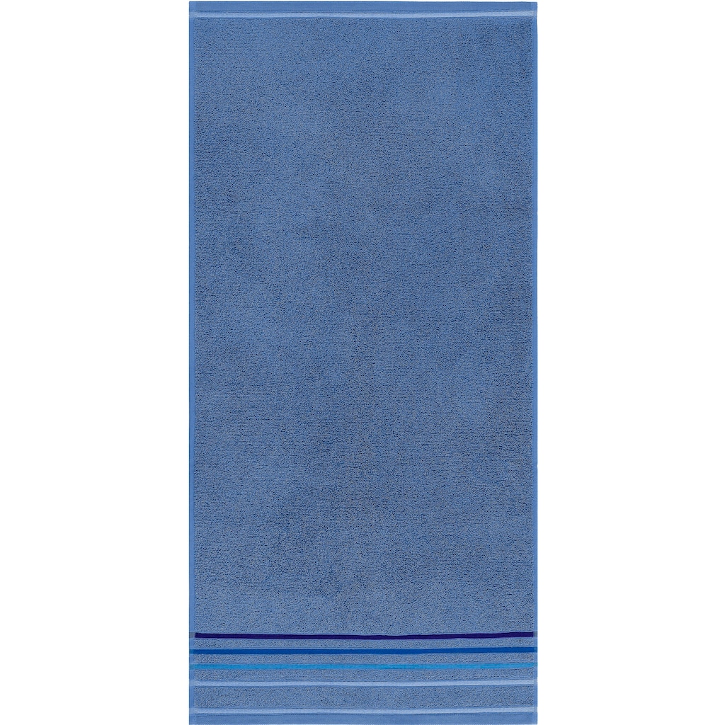 my home Handtuch Set »Niki«, Set, 7 tlg., Walkfrottee, Handtuchset mit mehrfarbigen Streifenbordüren, aus 100% Baumwolle