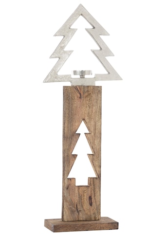 RIFFELMACHER & WEINBERGER Kerzenleuchter »Baum, Weihnachtsdeko«, auf Holzsäule kaufen